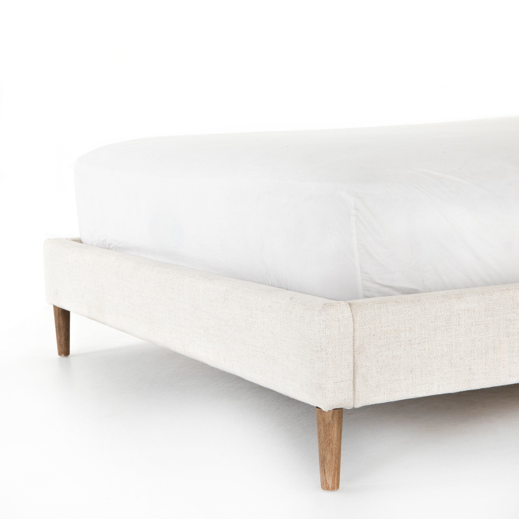 Four Hands Potter Bed — Dover Crescent-Distressed Natural-King