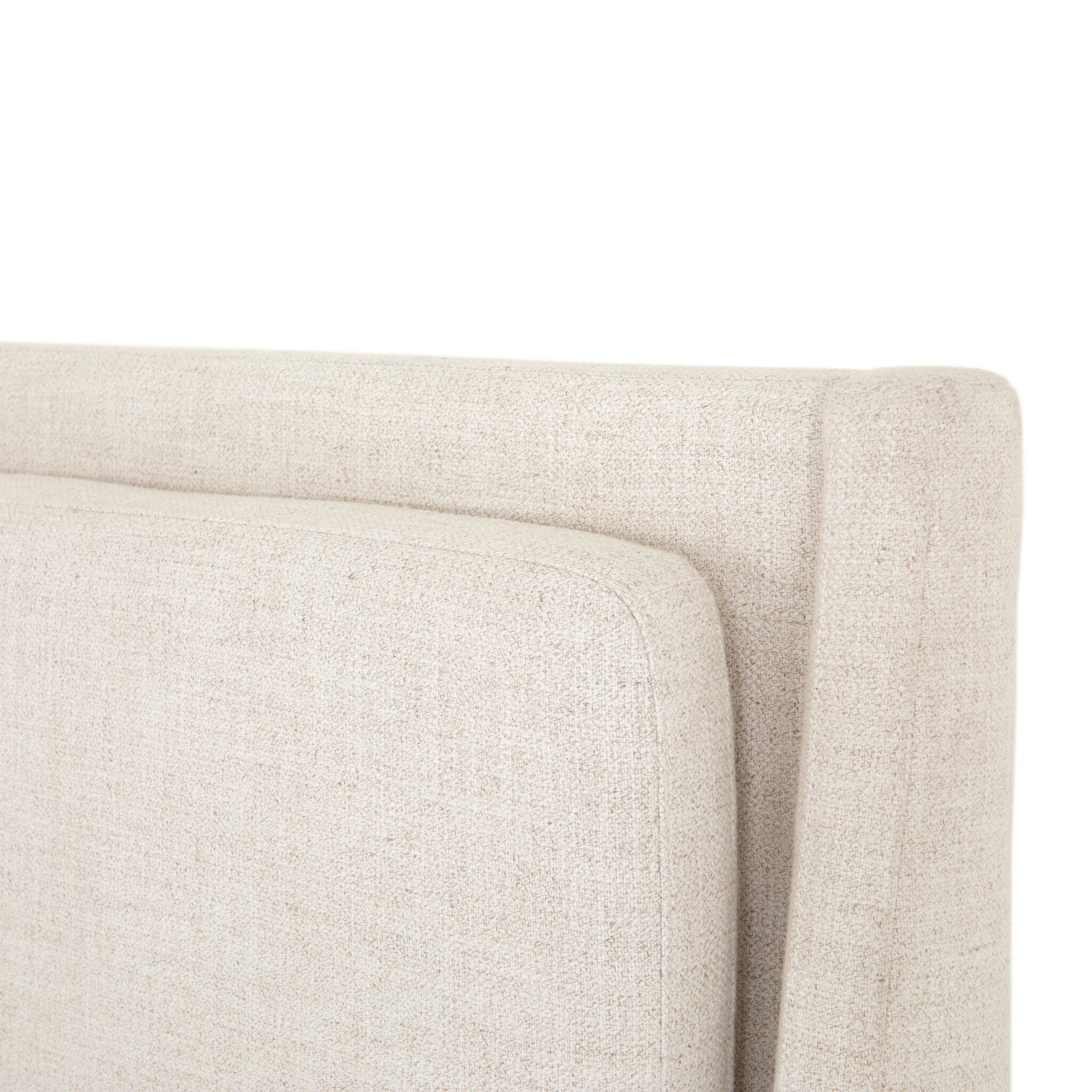 Four Hands Potter Bed — Dover Crescent-Distressed Natural-King