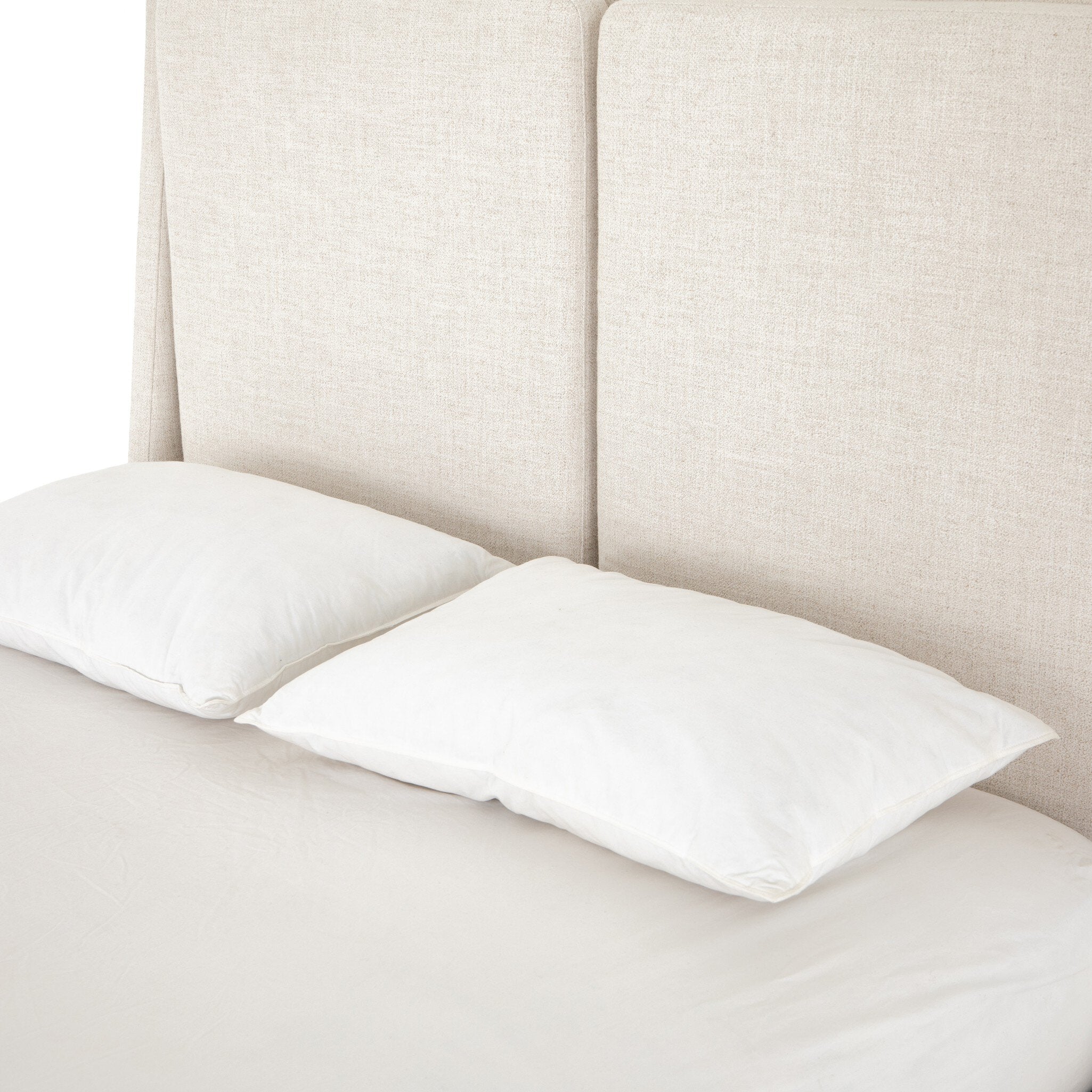 Four Hands Potter Bed — Dover Crescent-Distressed Natural-King