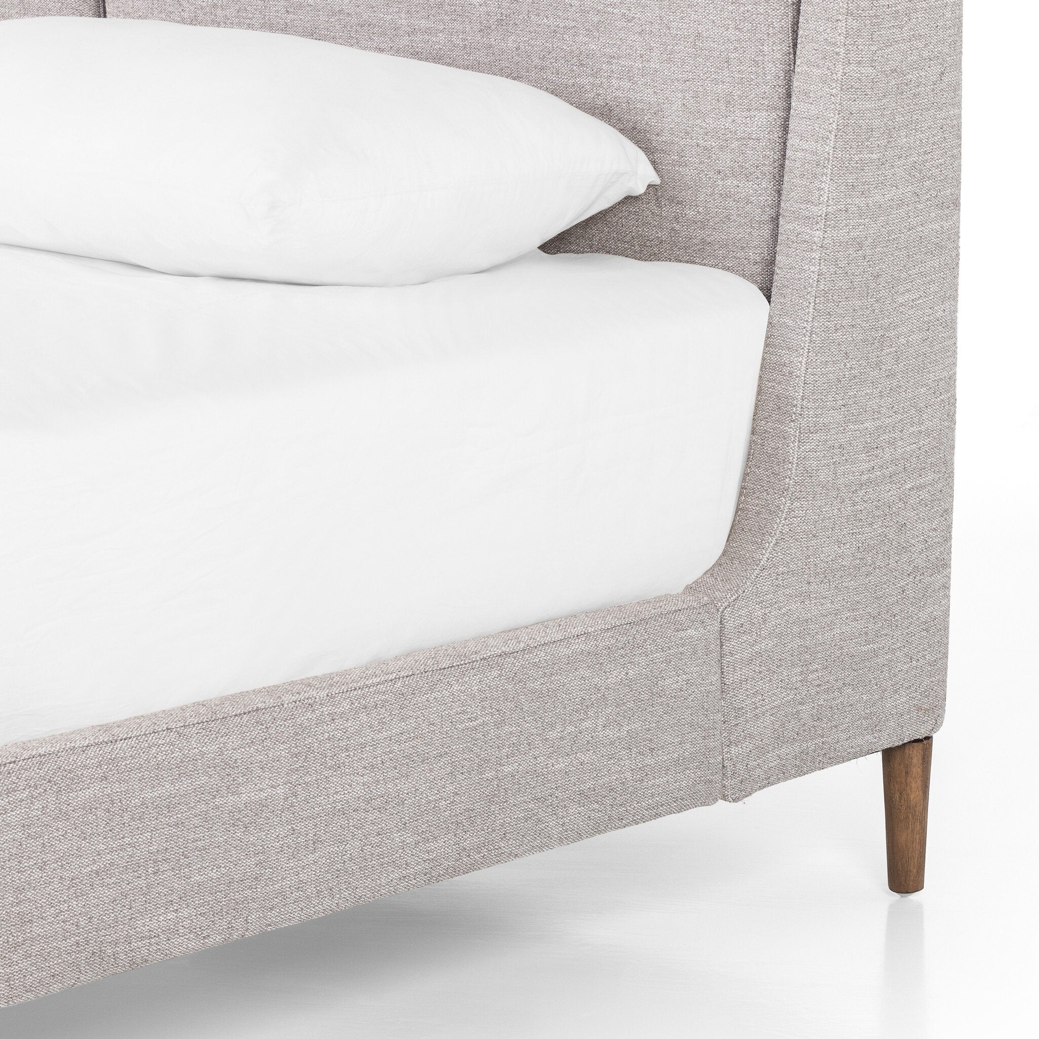 Four Hands Potter Bed — Manor Grey-Distressed Natural-King