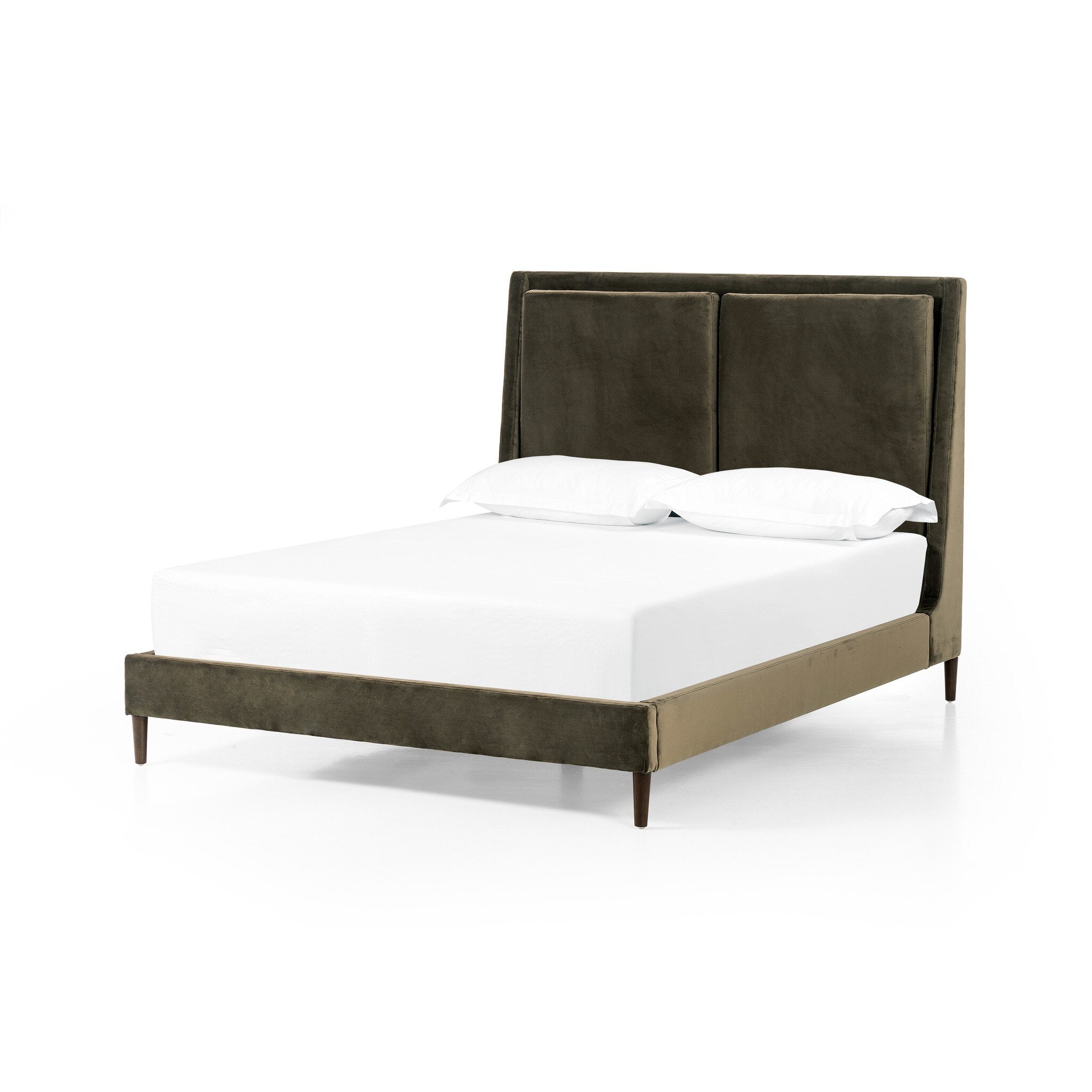 Four Hands Potter Bed — Surrey Olive-Burnt Oak-Queen
