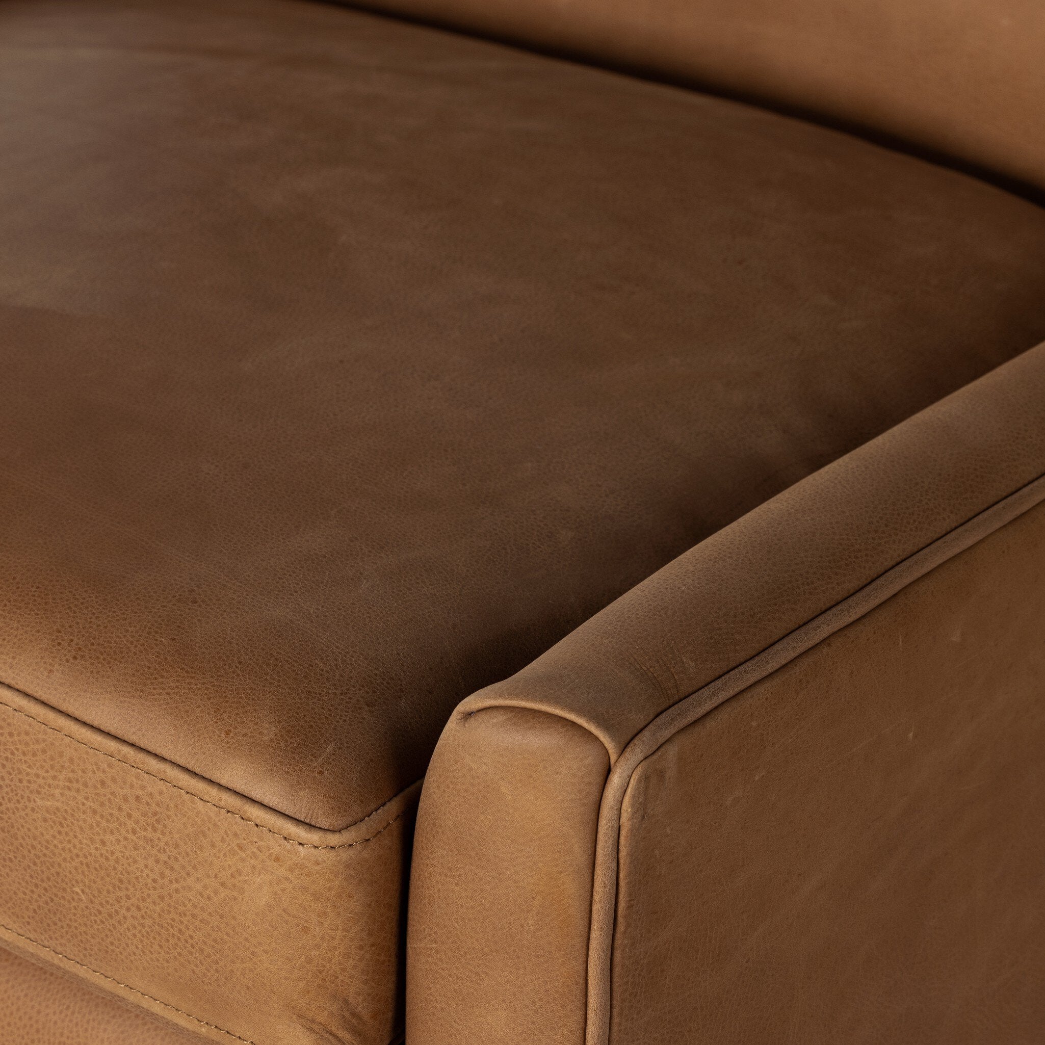 Four Hands Marlow Wing Chair — Palermo Cognac-Almond