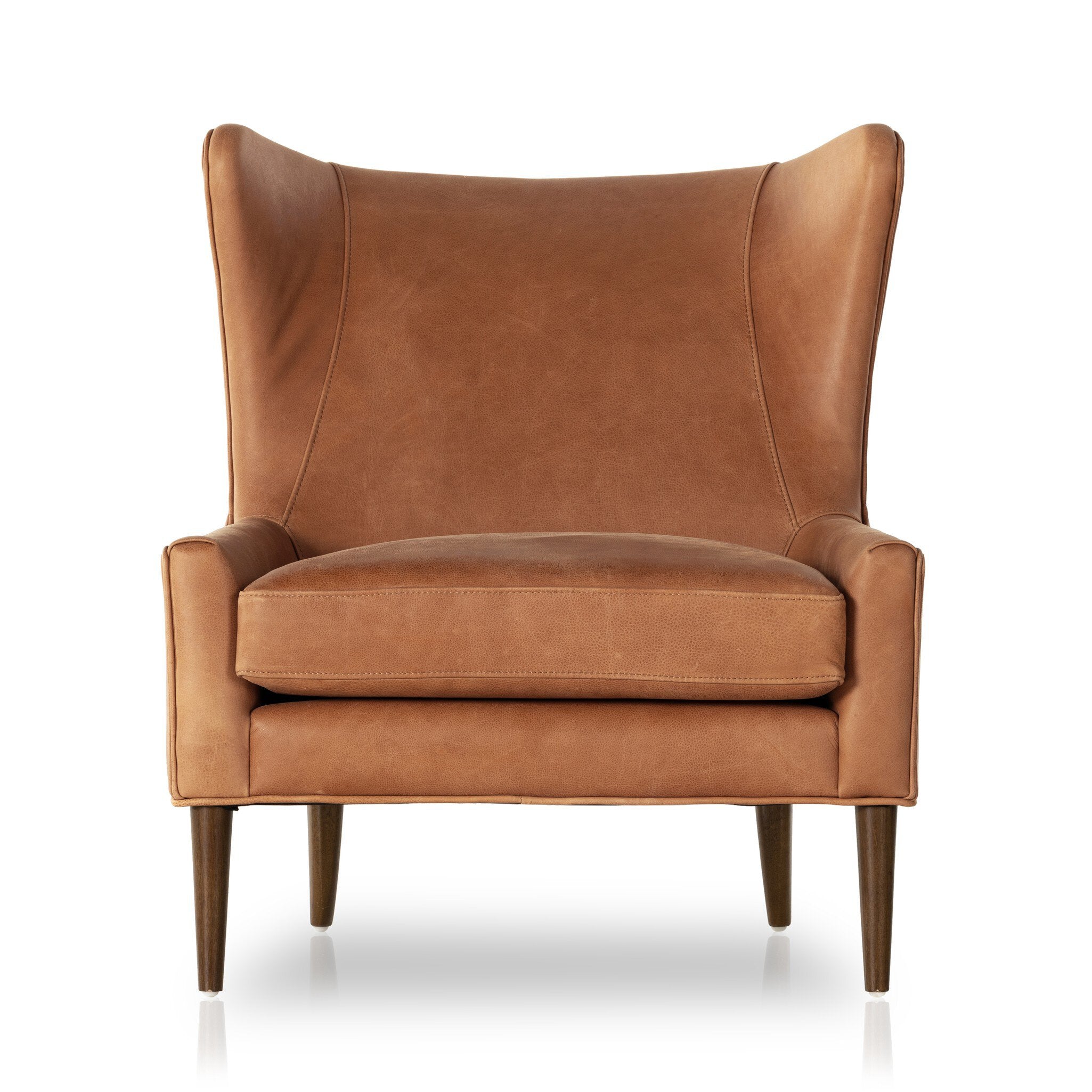 Four Hands Marlow Wing Chair — Palermo Cognac-Almond