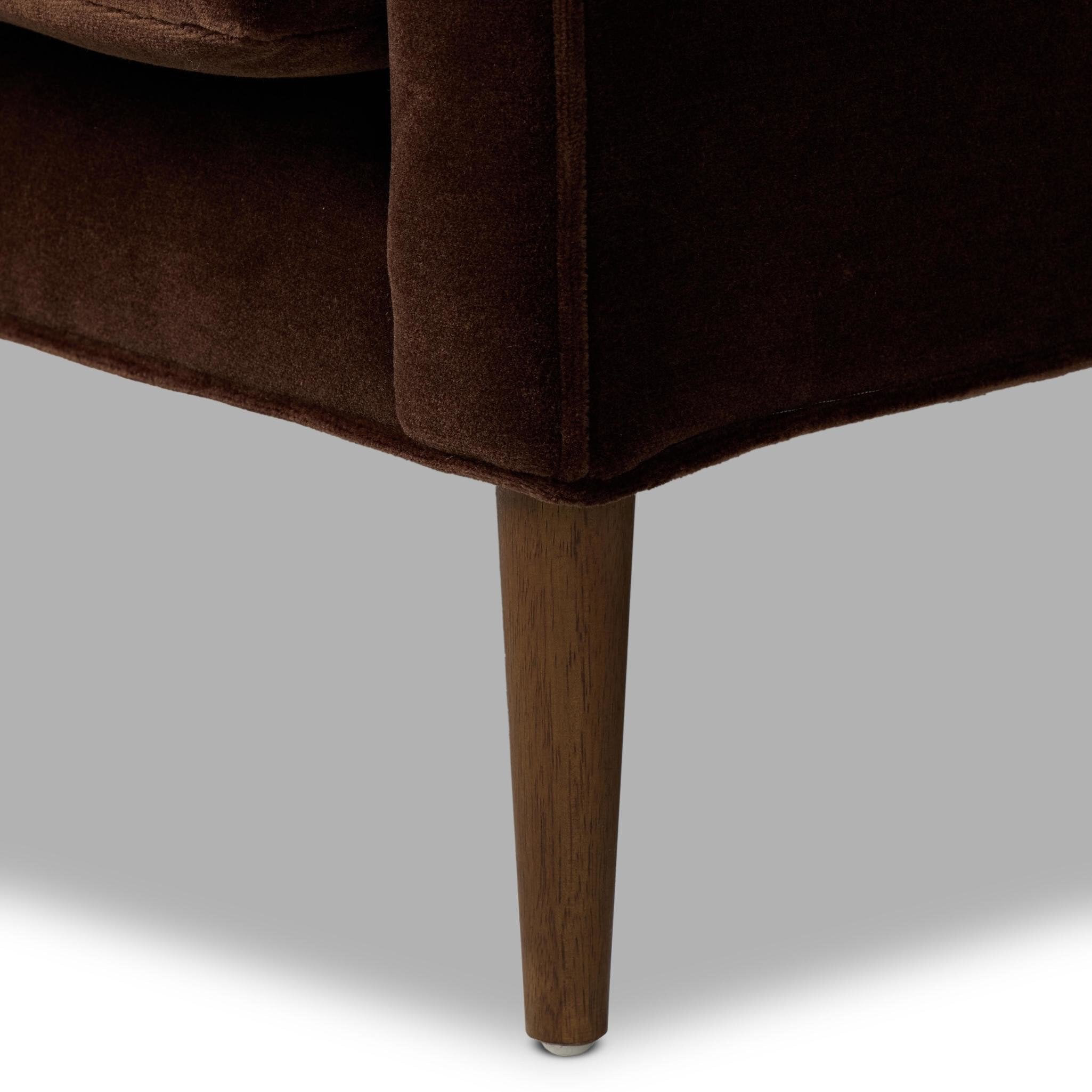 Four Hands Marlow Wing Chair — Monte Chocolate-Almond