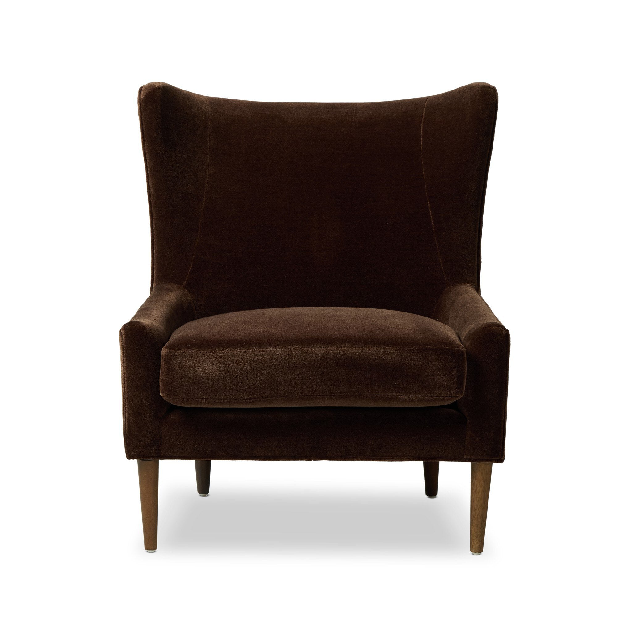 Four Hands Marlow Wing Chair — Monte Chocolate-Almond