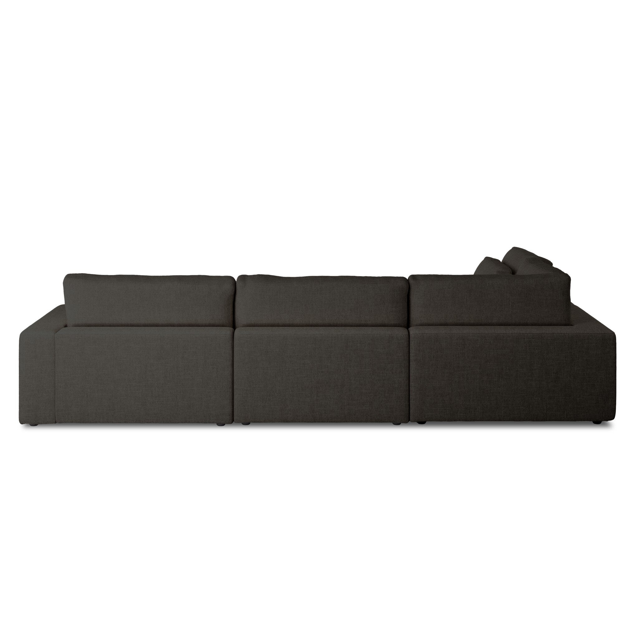 Four Hands Bloor 4-Piece Sectional W/ Ottoman — Landale Charcoal