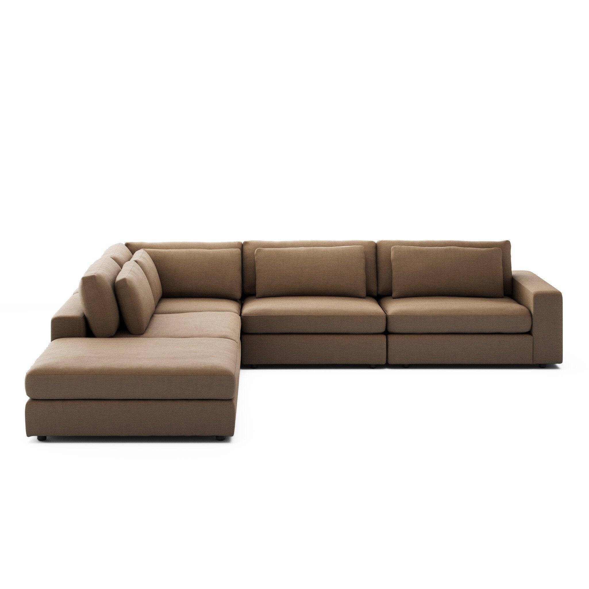 Four Hands Bloor 4-Piece Sectional W/ Ottoman — Savoy Ochre