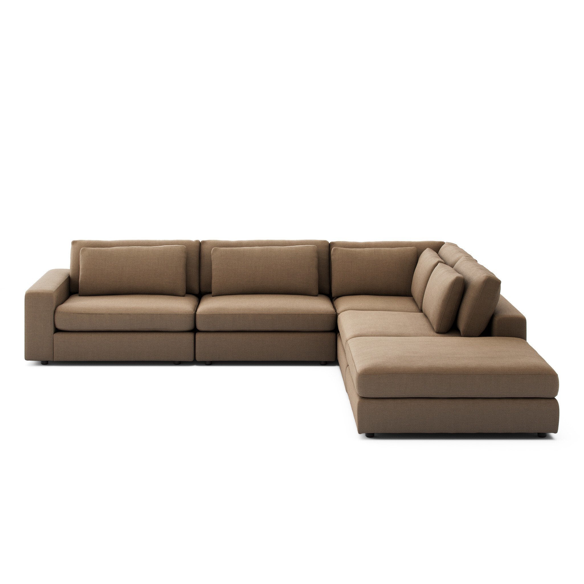 Four Hands Bloor 4-Piece Sectional W/ Ottoman — Savoy Ochre