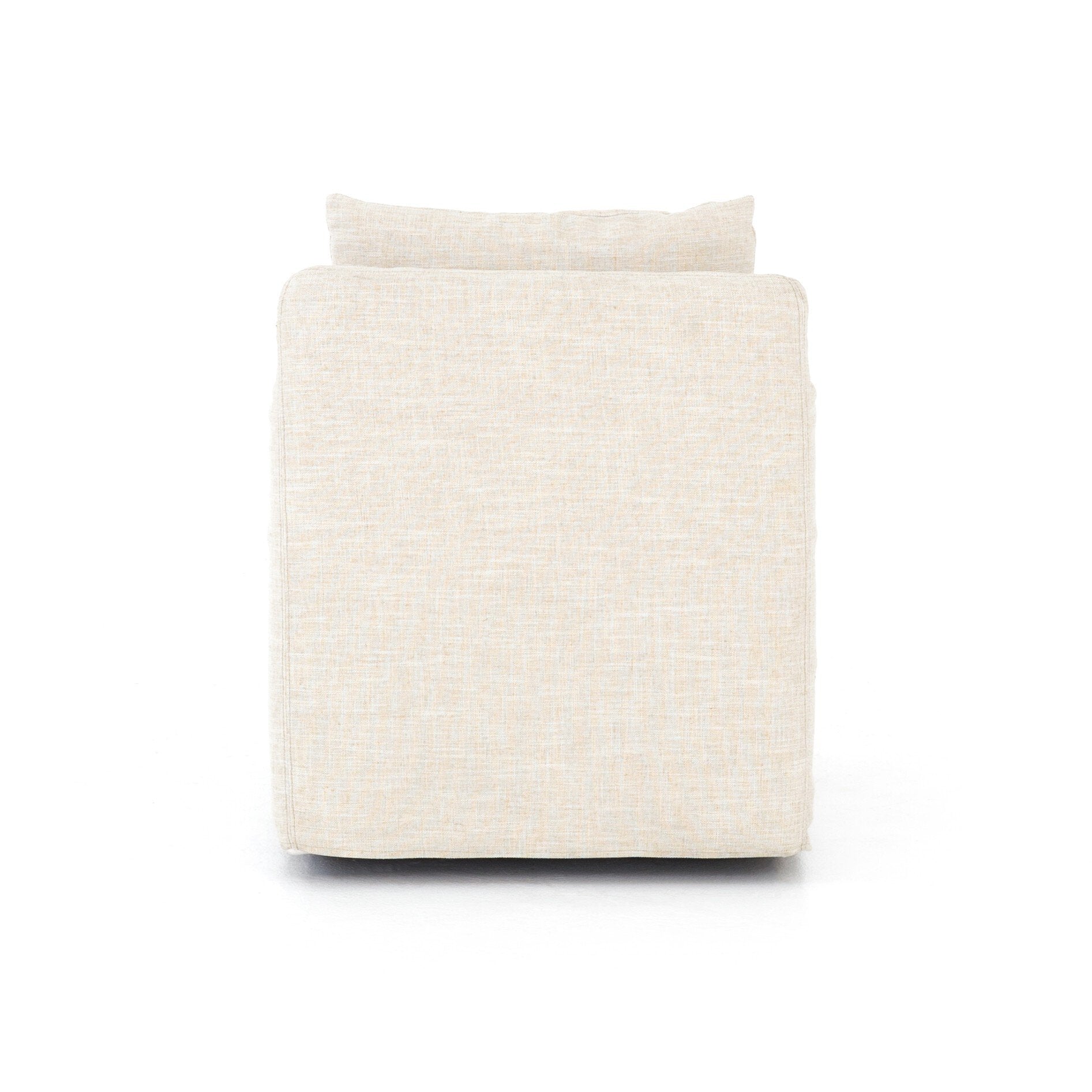 Four Hands Banks Slipcover Swivel Chair — Cambric Ivory