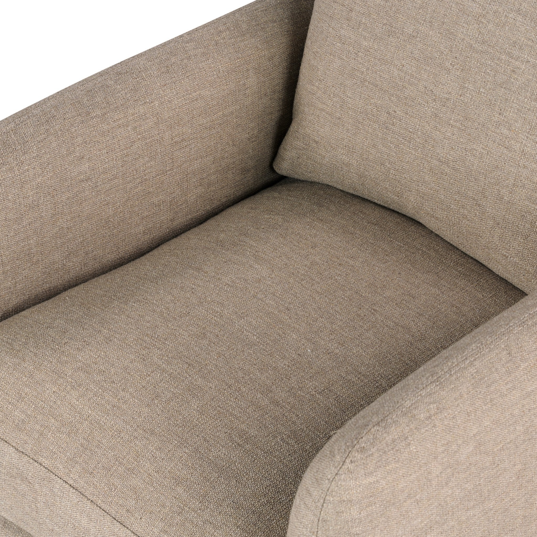 Four Hands Banks Slipcover Swivel Chair — Alcala Taupe