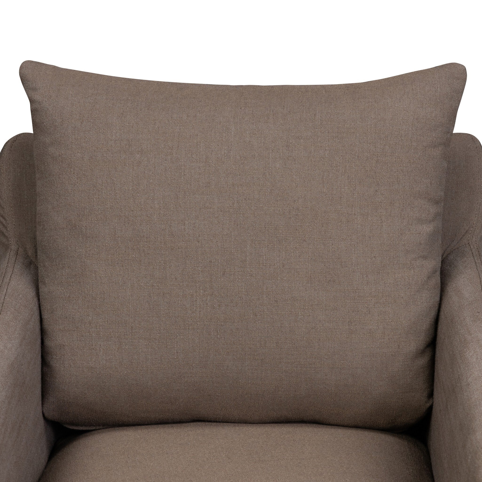 Four Hands Banks Slipcover Swivel Chair — Savoy Coffee