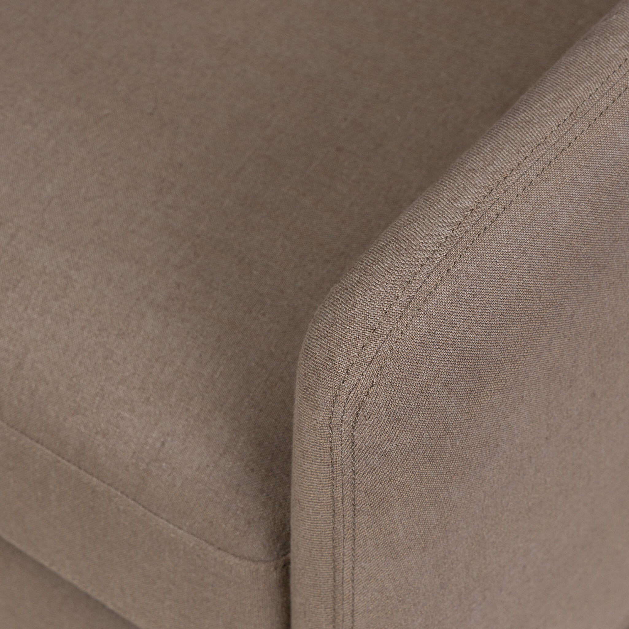 Four Hands Banks Slipcover Swivel Chair — Savoy Coffee