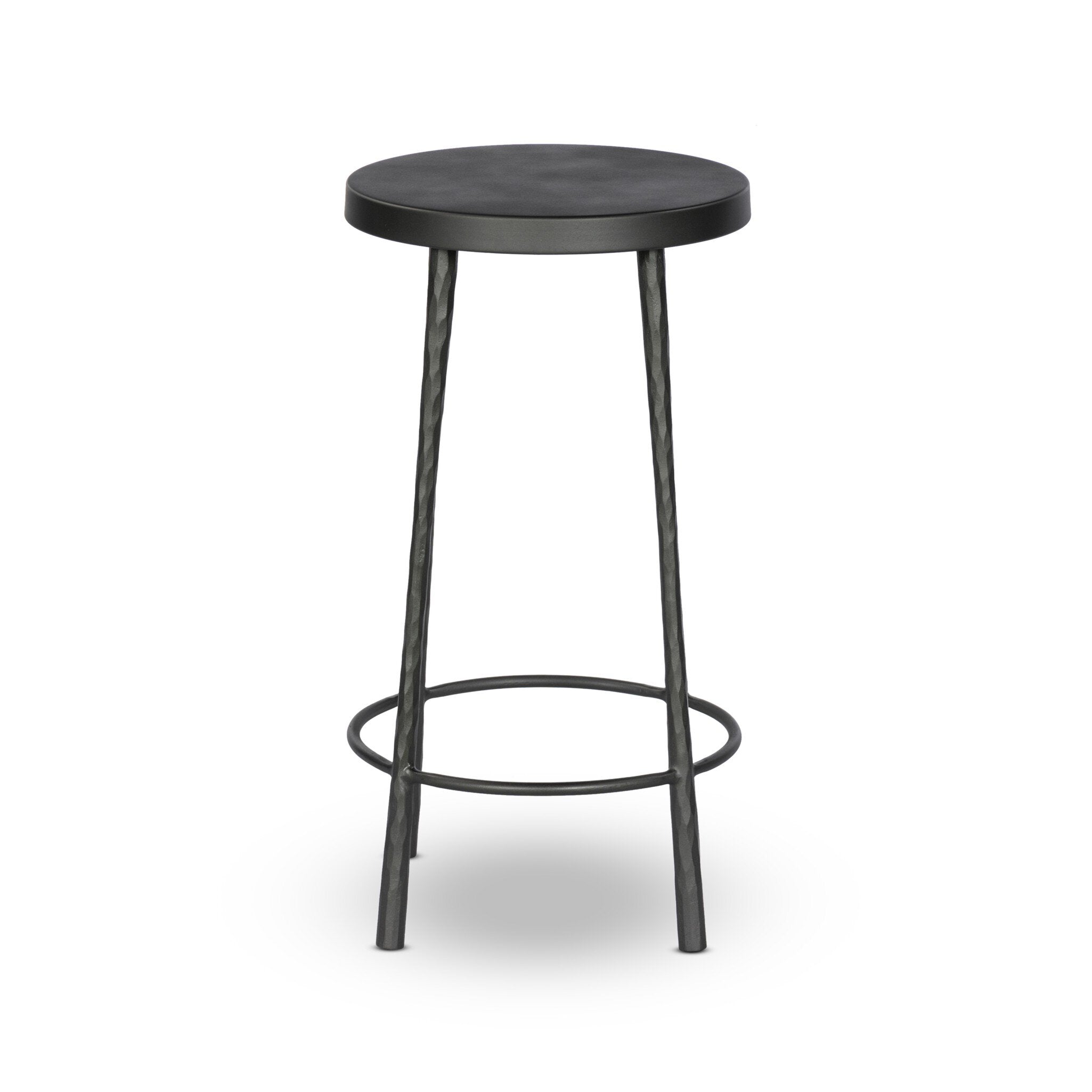 Four Hands Westwood Bar + Counter Stool — Hammered Gunmetal-Dark Gunmetal-Counter