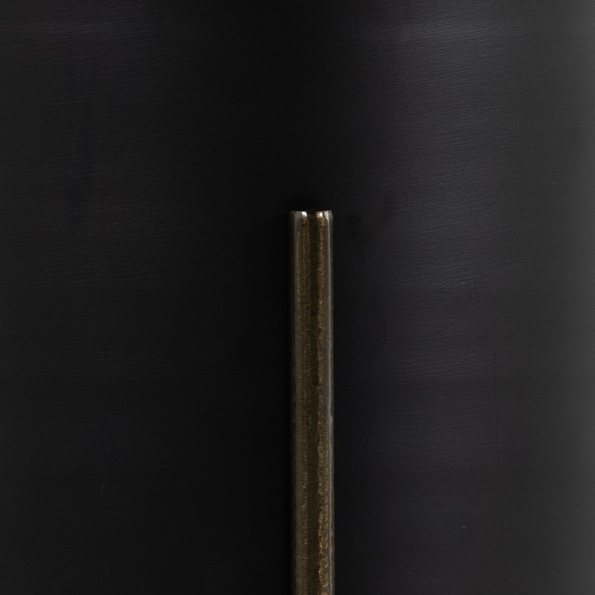 Four Hands Jed Planter — Iron Matte Black-Weathered Brass