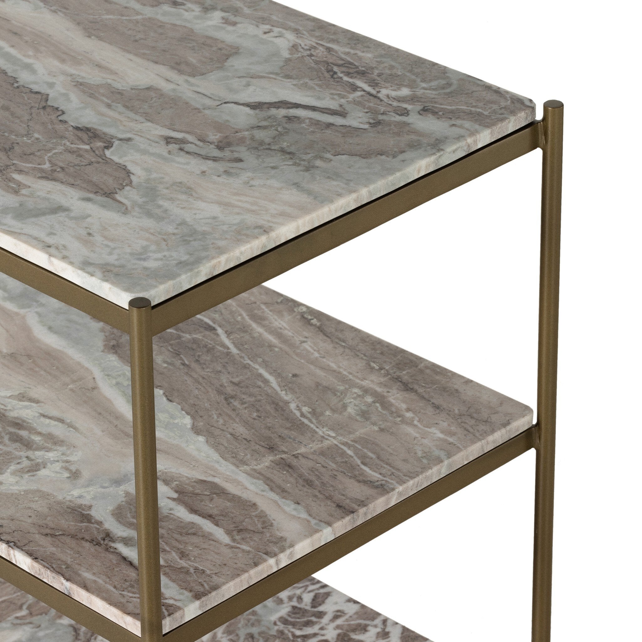 Four Hands Felix Nightstand — Antique Brass-Canyon