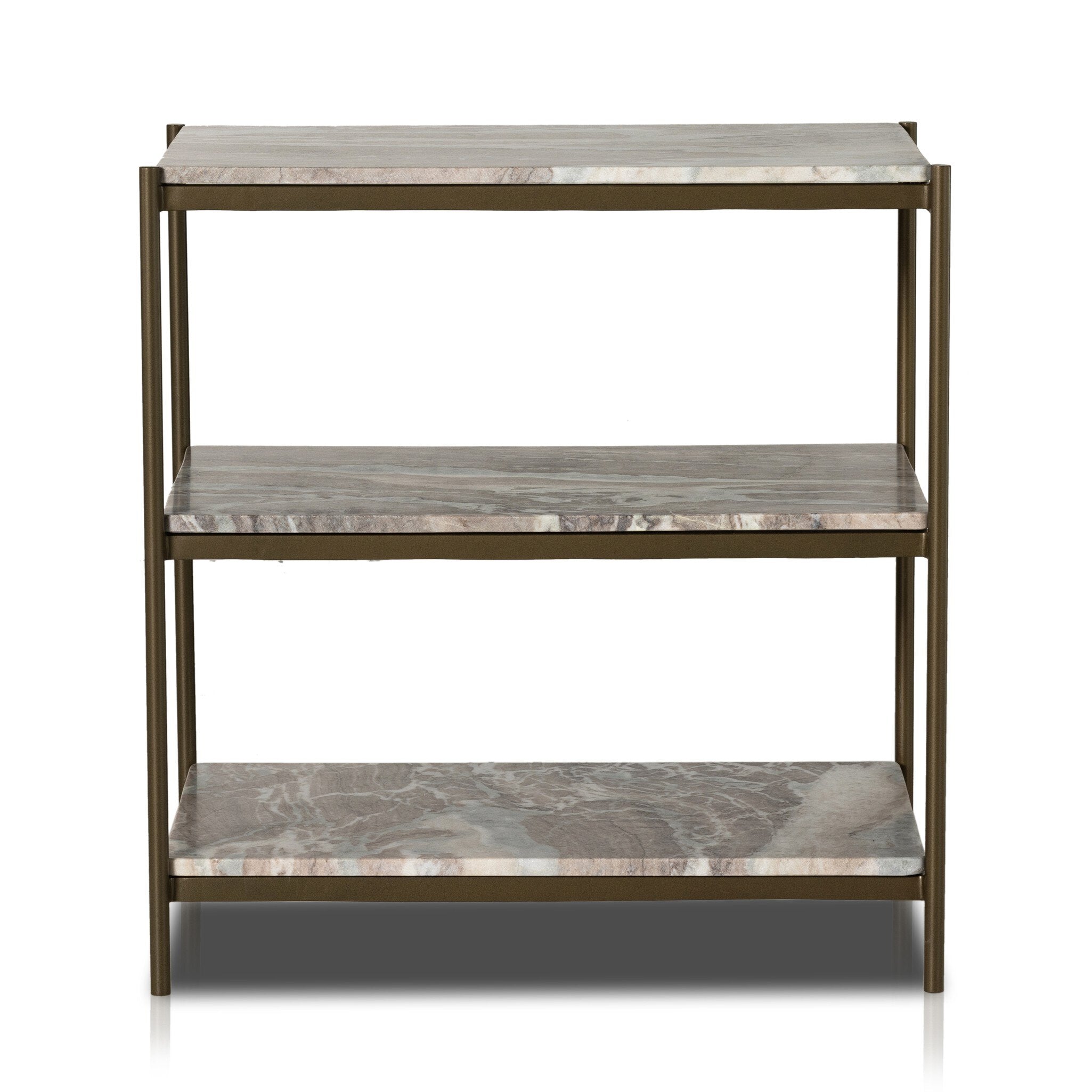 Four Hands Felix Nightstand — Antique Brass-Canyon