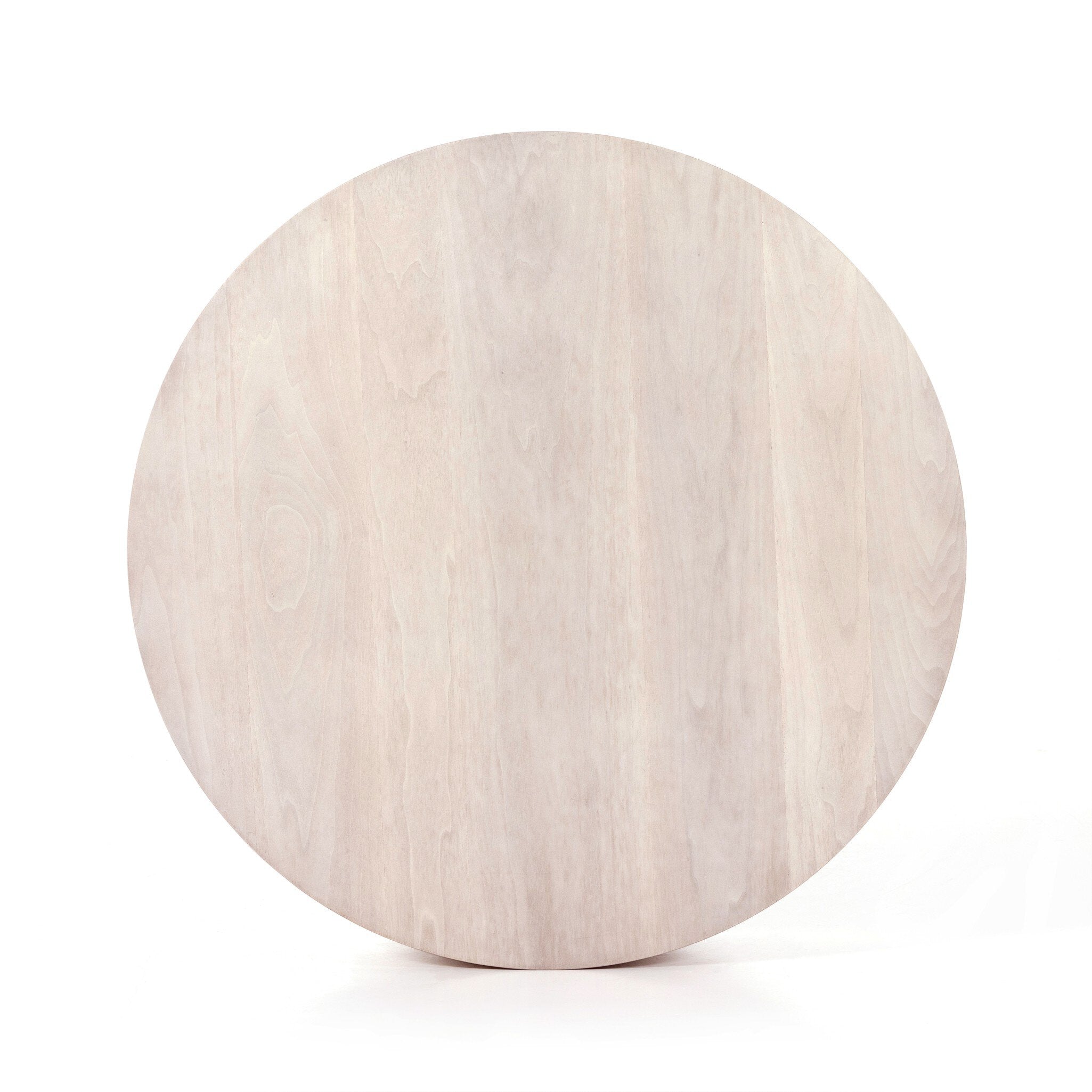 Four Hands Hudson Round Coffee Table — Ashen Walnut-Black Pine