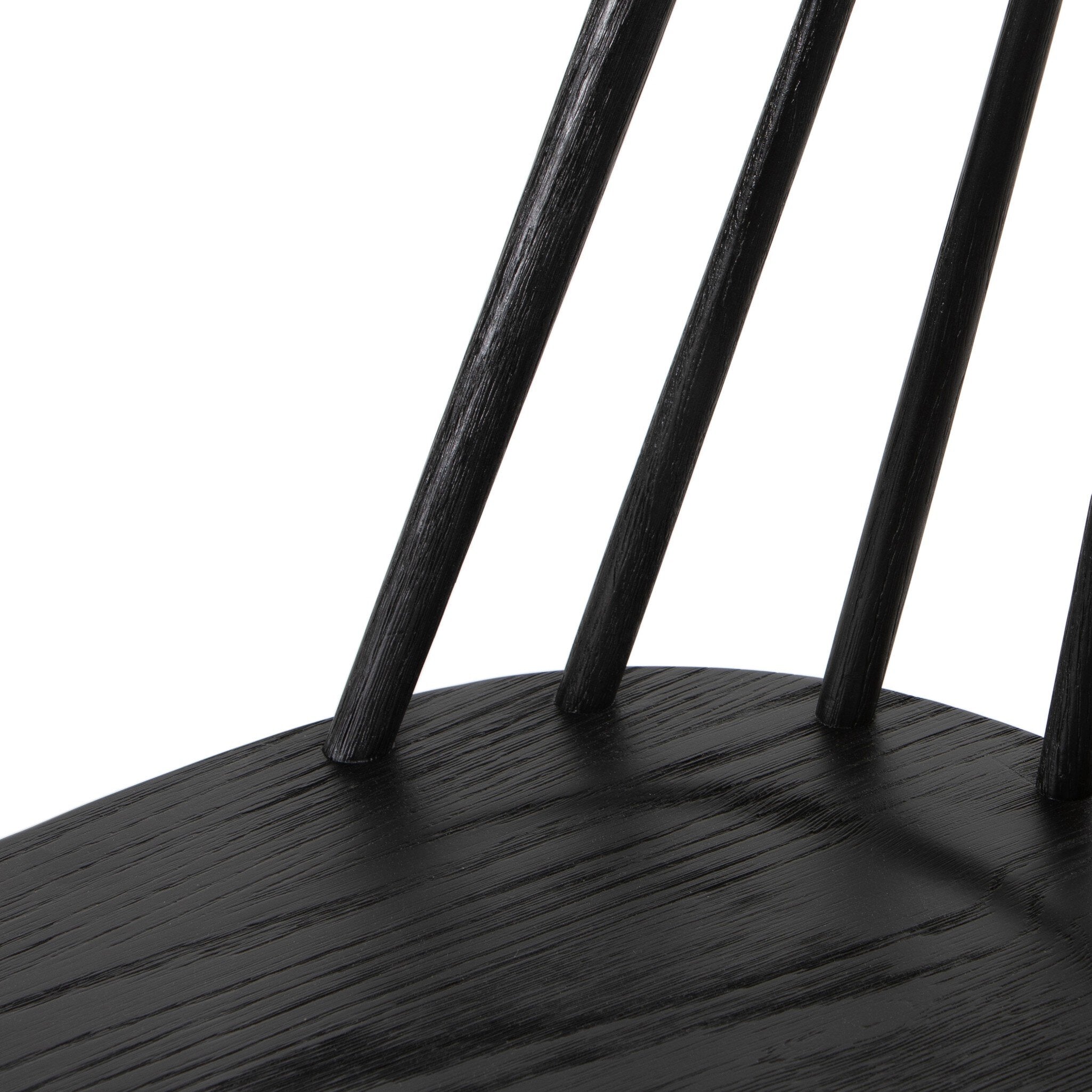 Four Hands Lewis Windsor Chair — Black Oak
