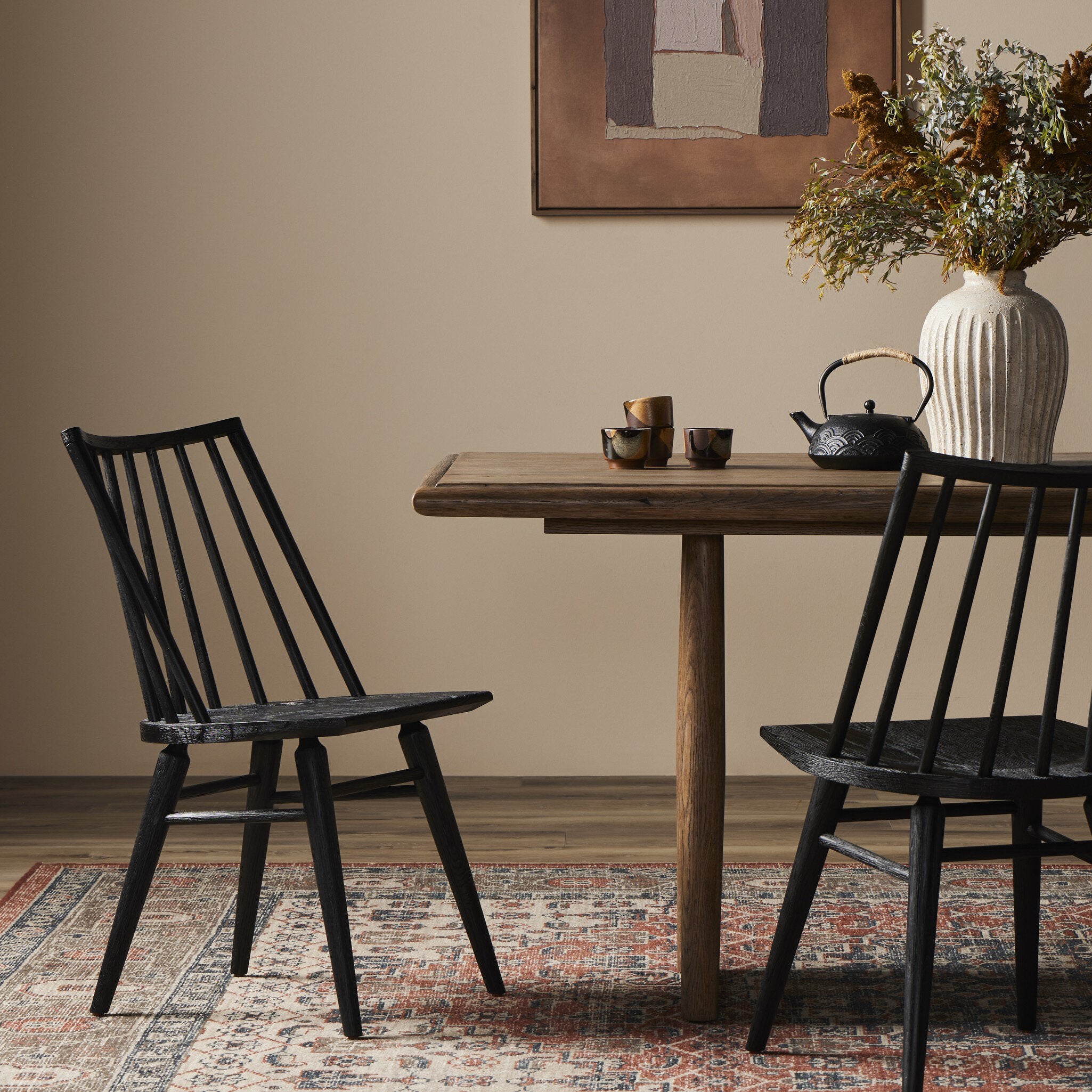 Four Hands Lewis Windsor Chair — Black Oak