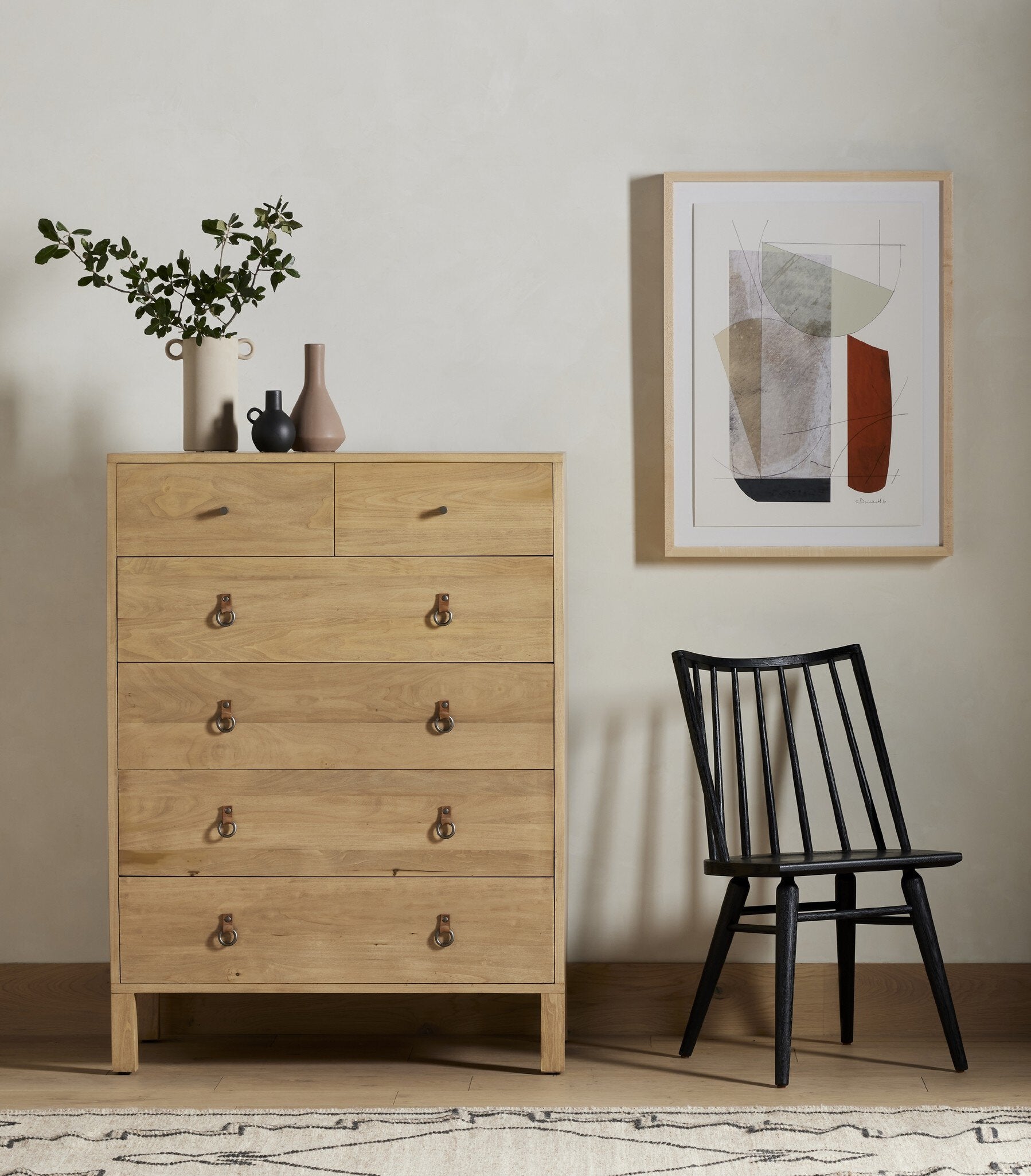 Four Hands Lewis Windsor Chair — Black Oak
