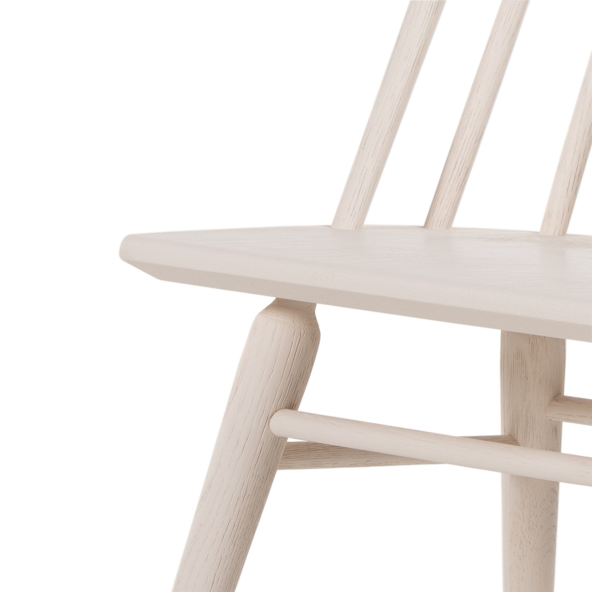 Four Hands Lewis Windsor Chair — Off White Oak Solid