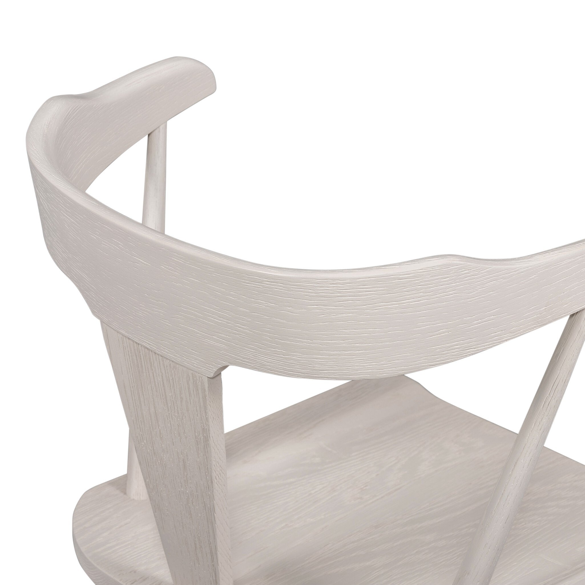Four Hands Ripley Dining Chair — Off White Oak Solid-Off White Oak Veneer