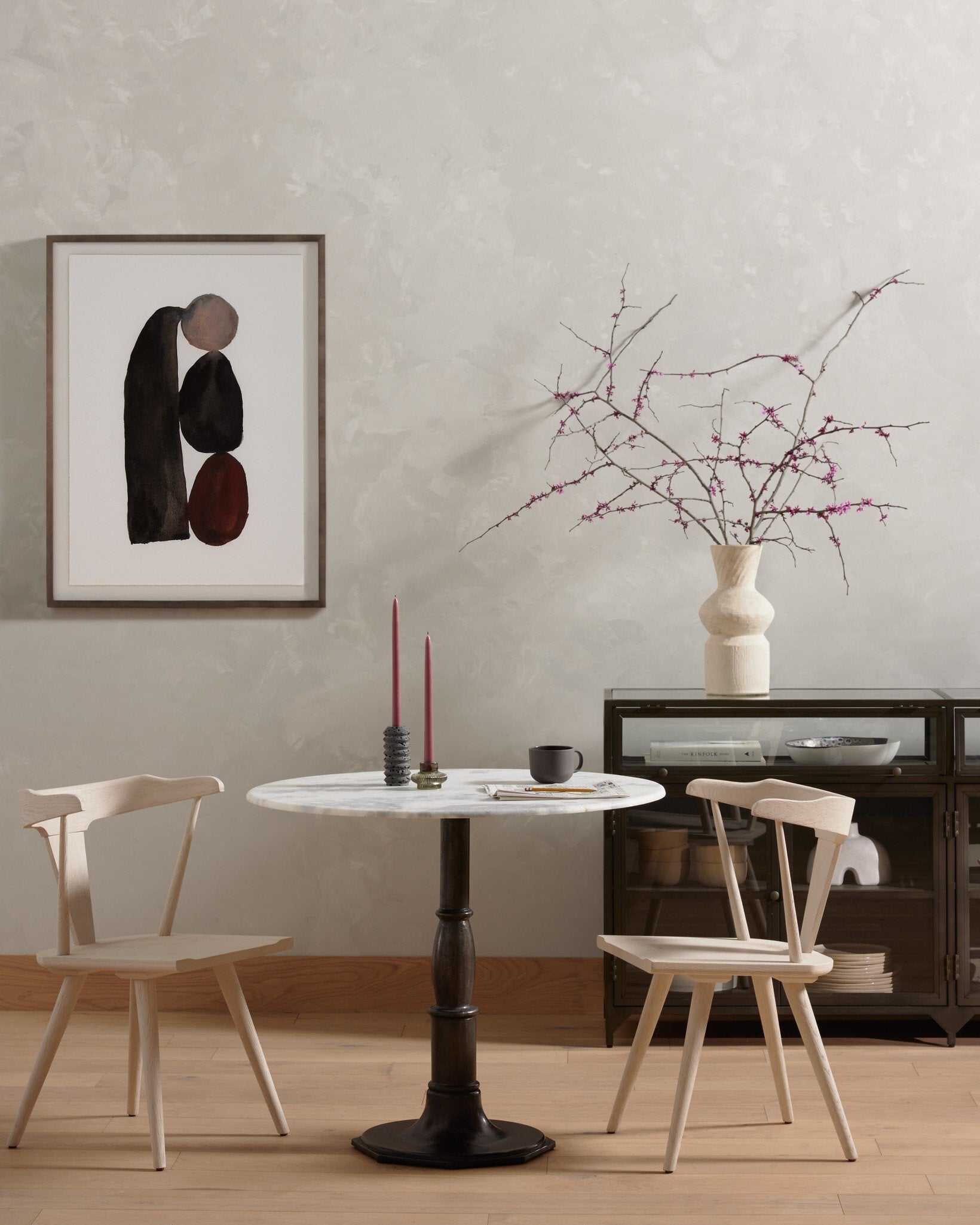 Four Hands Ripley Dining Chair — Off White Oak Solid-Off White Oak Veneer
