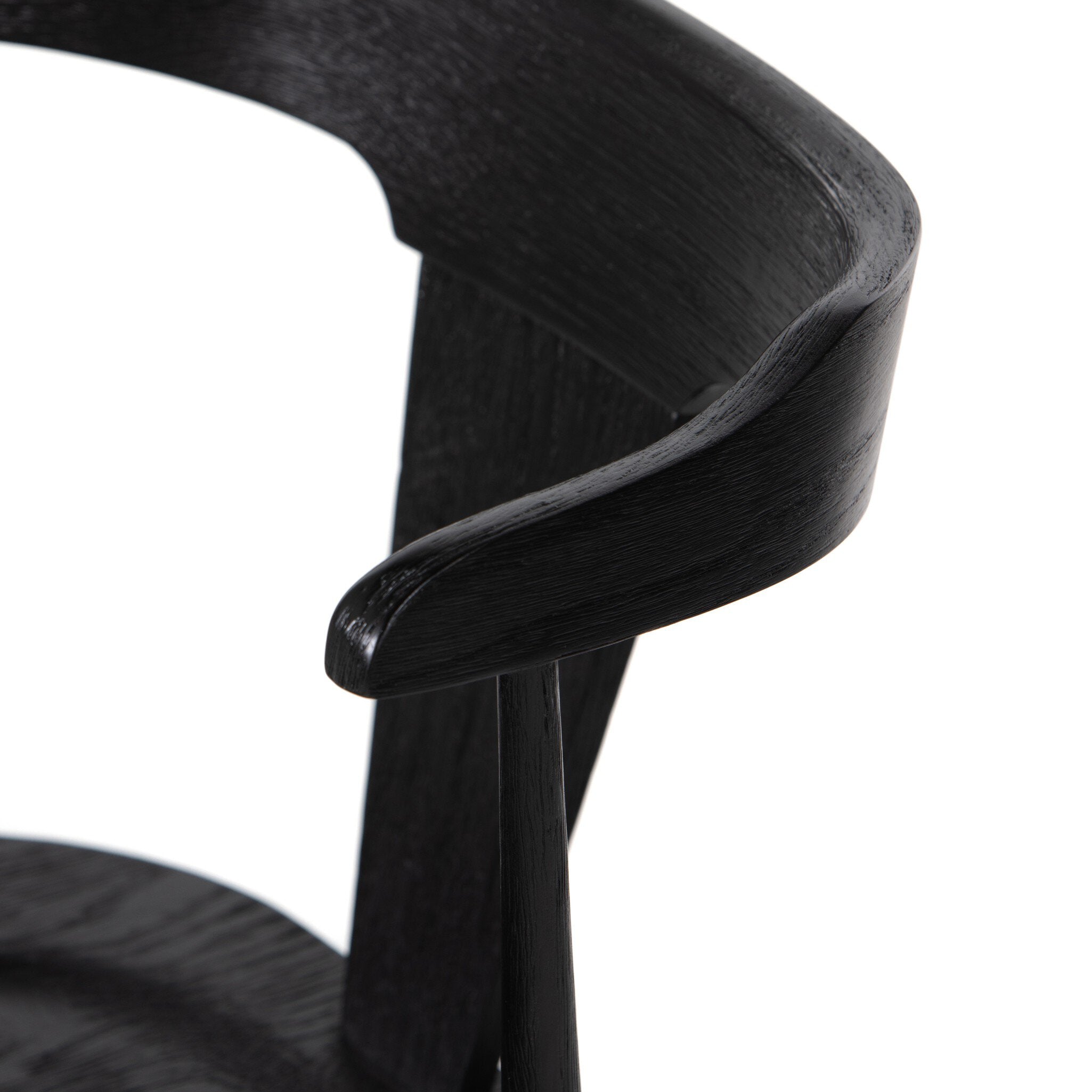 Four Hands Ripley Dining Chair — Black Oak-Black Oak Veneer