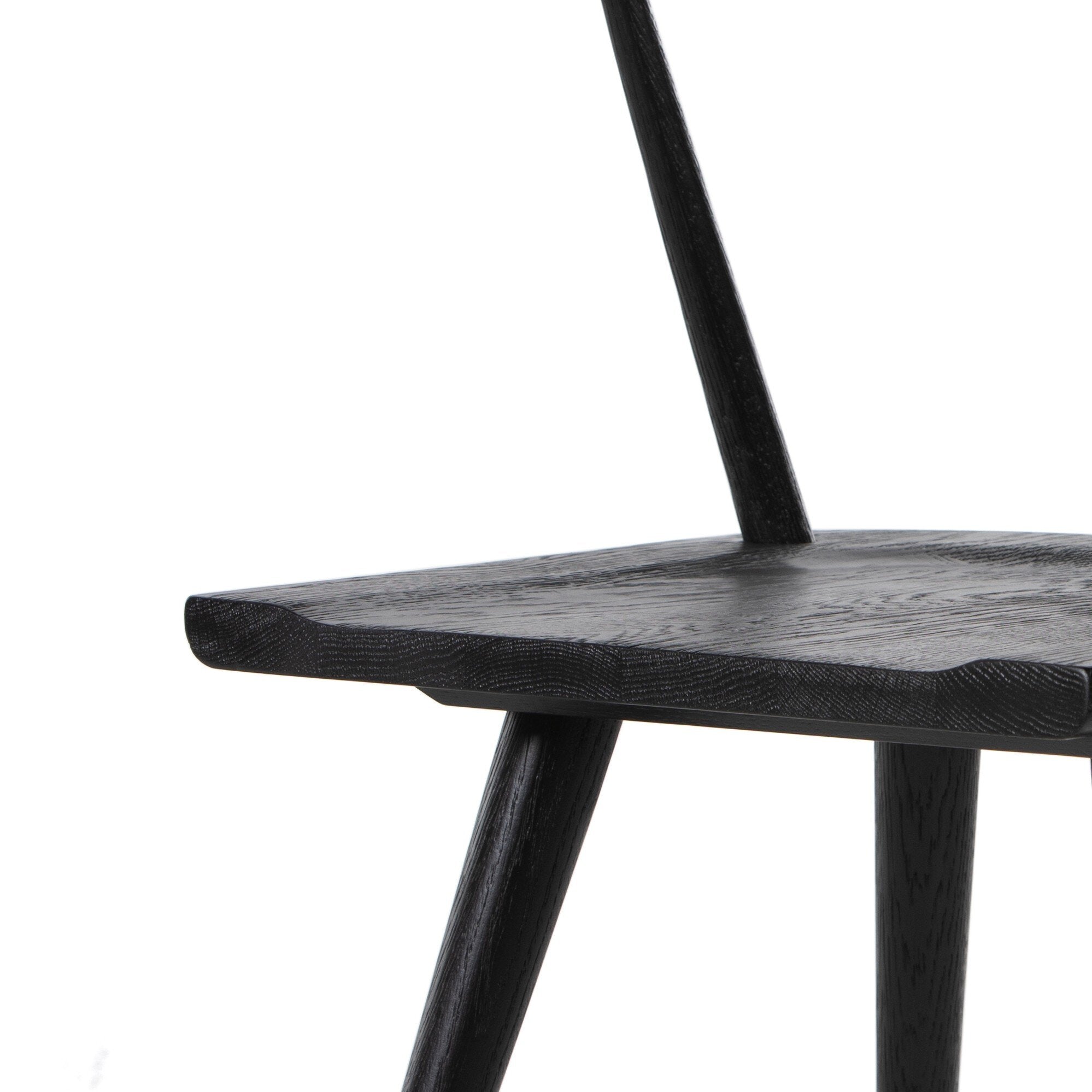 Four Hands Ripley Dining Chair — Black Oak-Black Oak Veneer