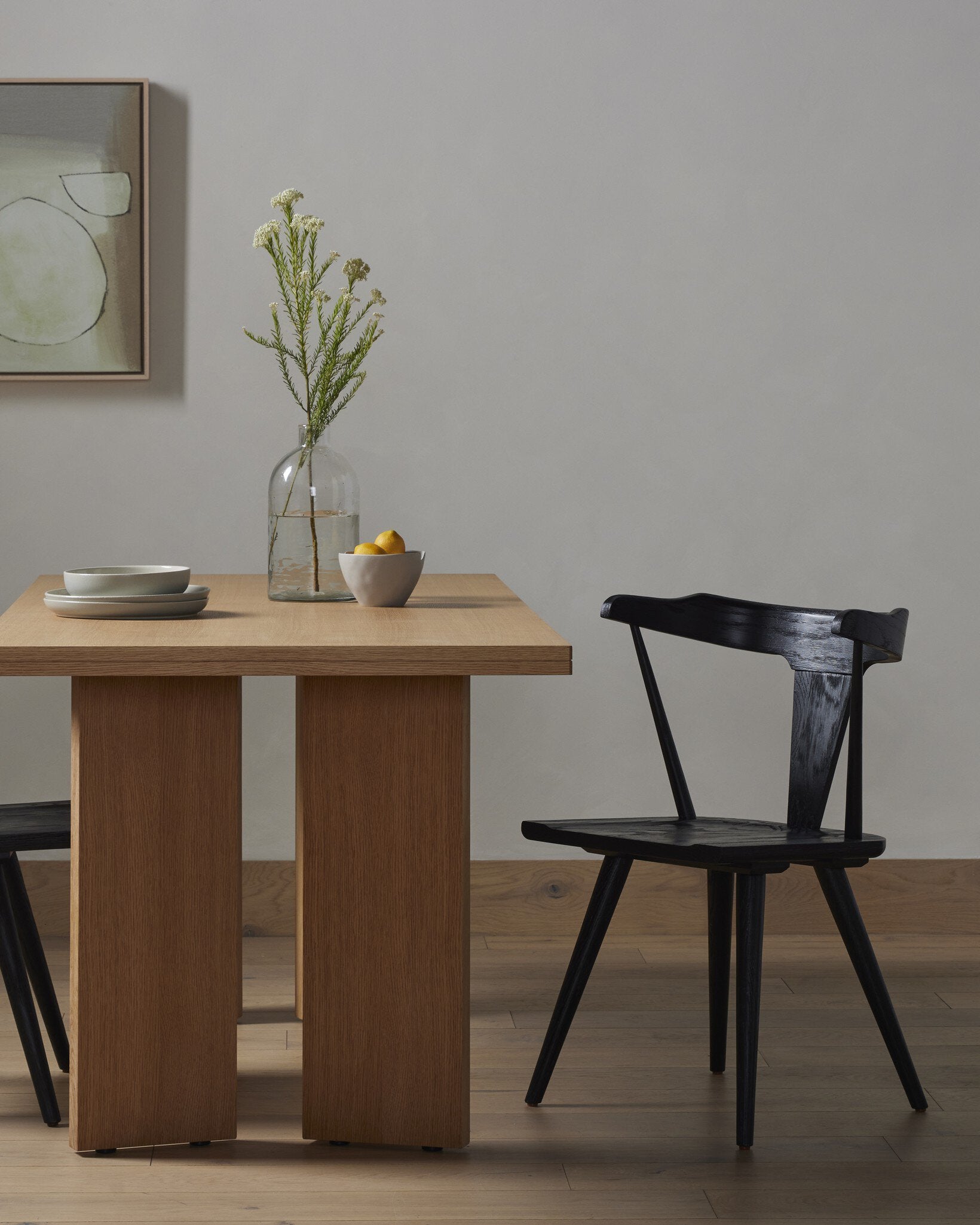 Four Hands Ripley Dining Chair — Black Oak-Black Oak Veneer