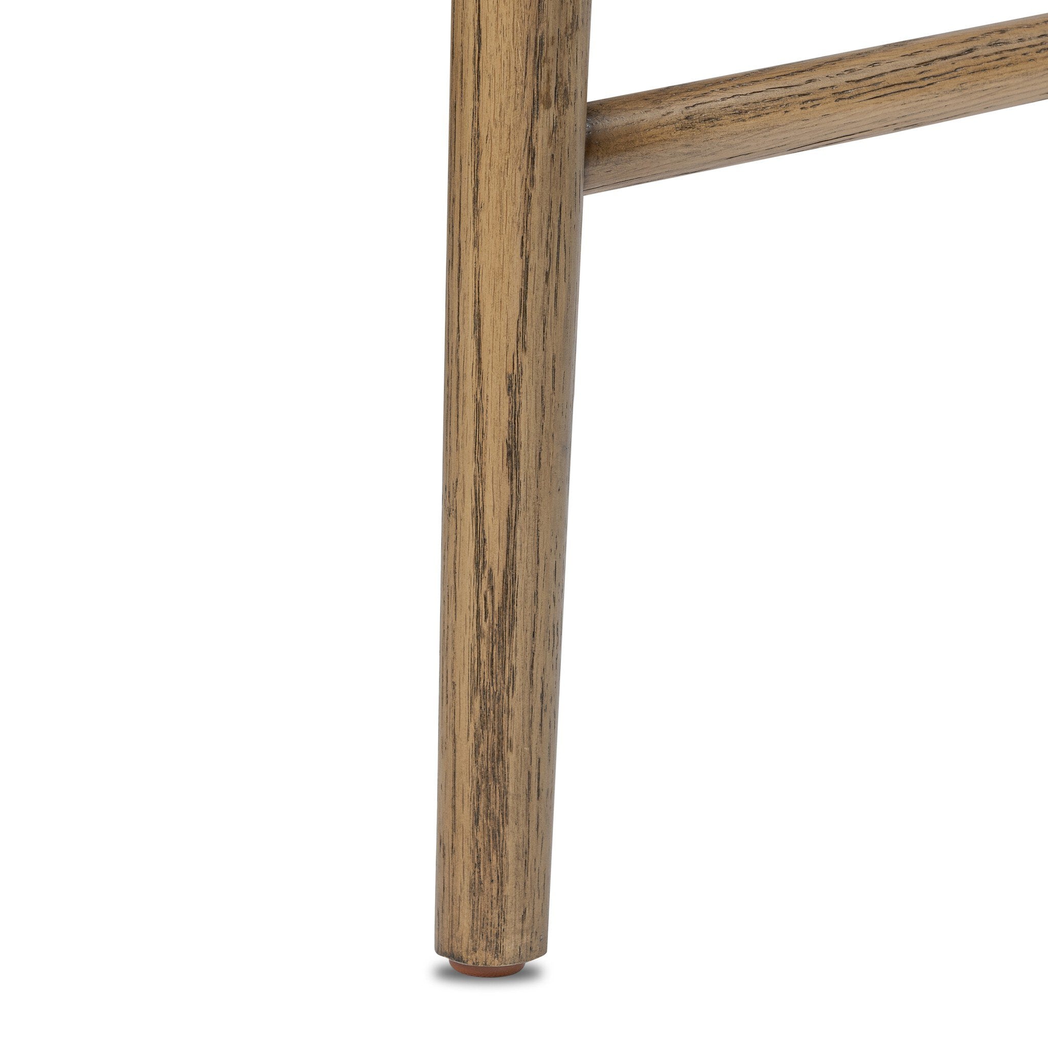 Four Hands Glenmore Dining Chair — Taupe Shearling-Smoked Oak