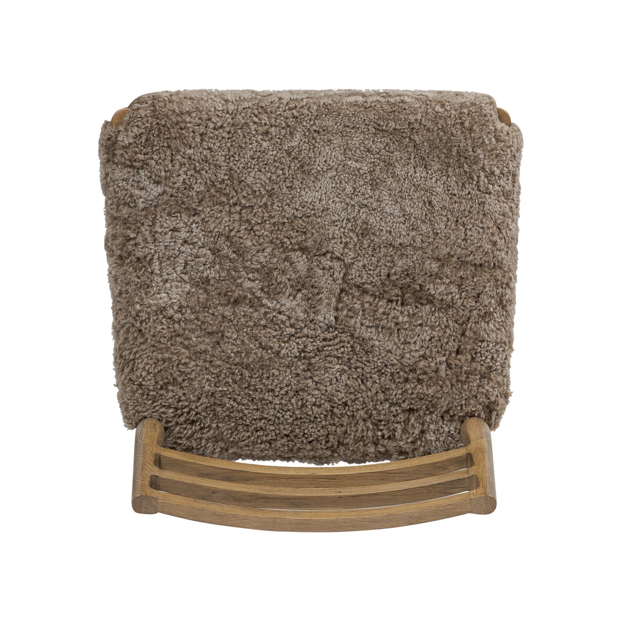 Four Hands Glenmore Dining Chair — Taupe Shearling-Smoked Oak