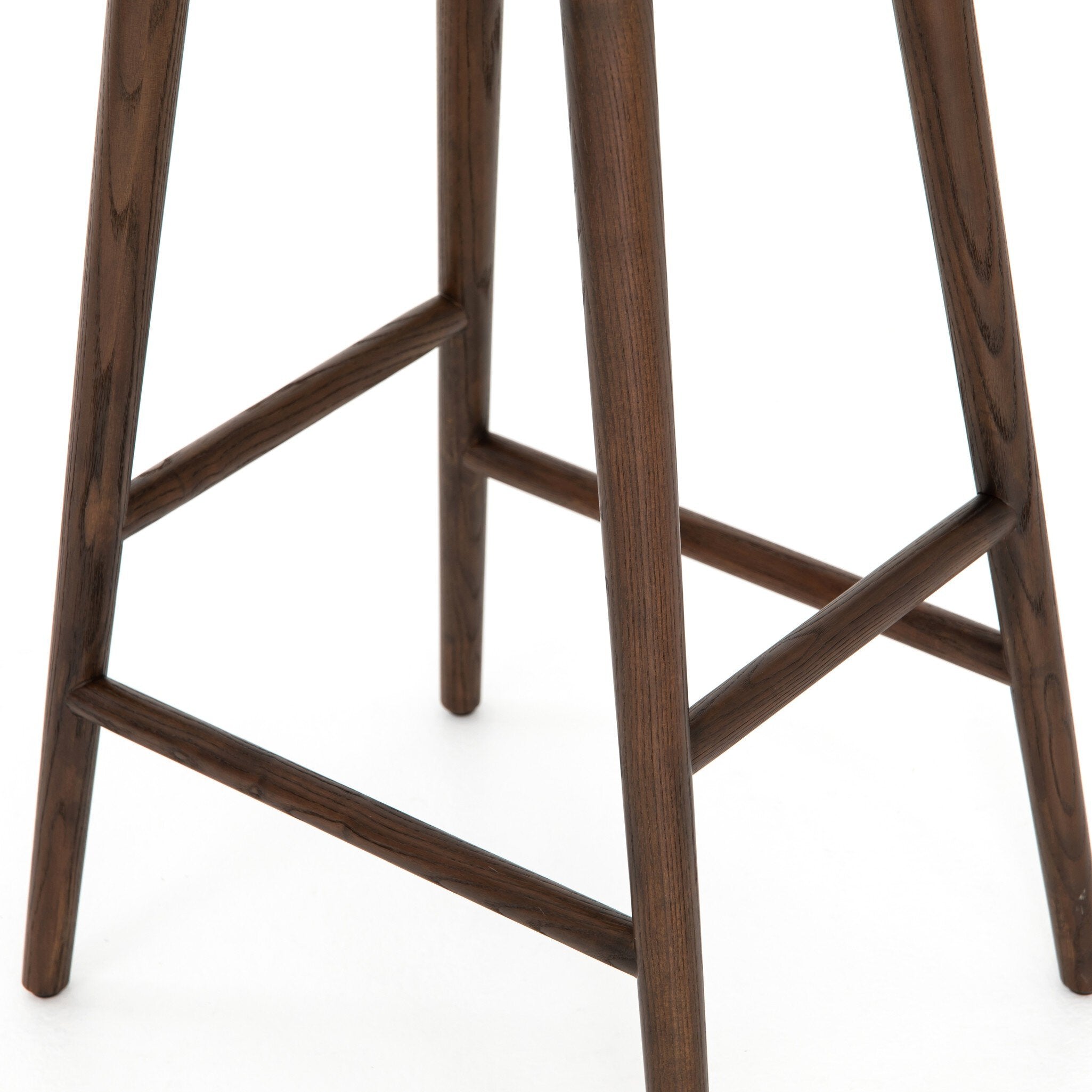 Four Hands Union Bar + Counter Stool — Distressed Black-Warm Parawood-Bar
