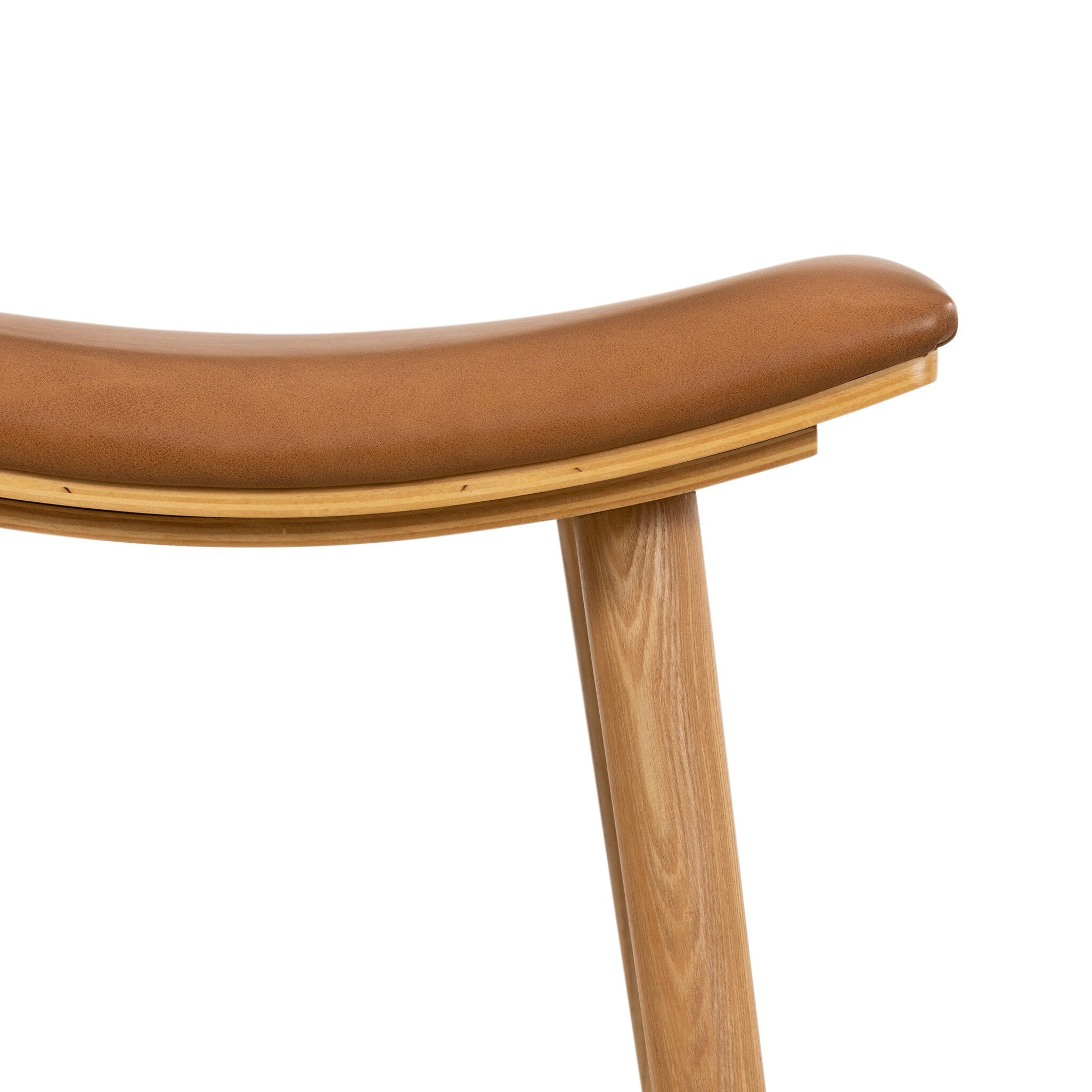 Four Hands Union Bar + Counter Stool — Smoked Natural Parawood-Sierra Butterscotch-Bar