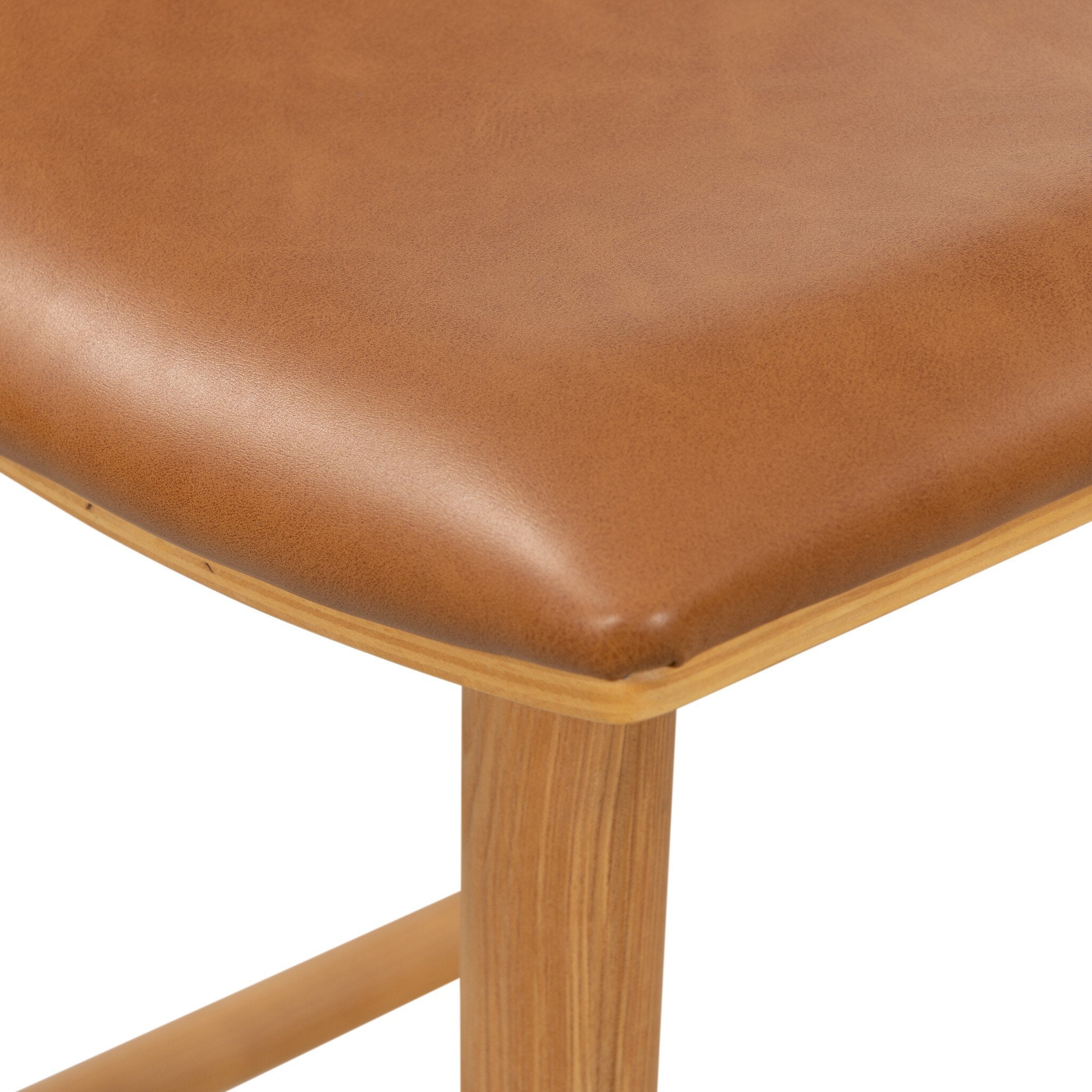 Four Hands Union Bar + Counter Stool — Smoked Natural Parawood-Sierra Butterscotch-Bar