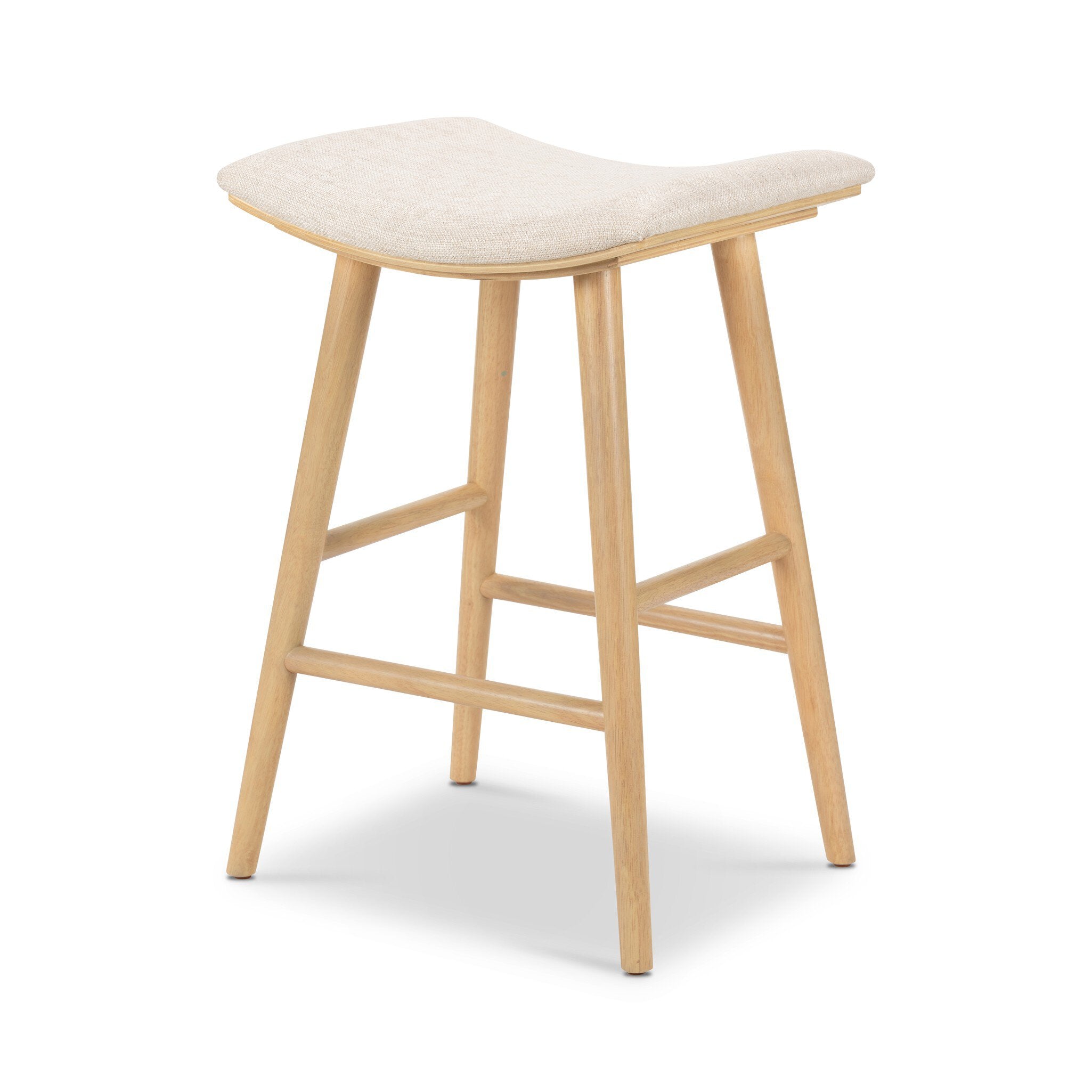 Four Hands Union Bar + Counter Stool — Essence Natural-Light Natural Parawood-Counter