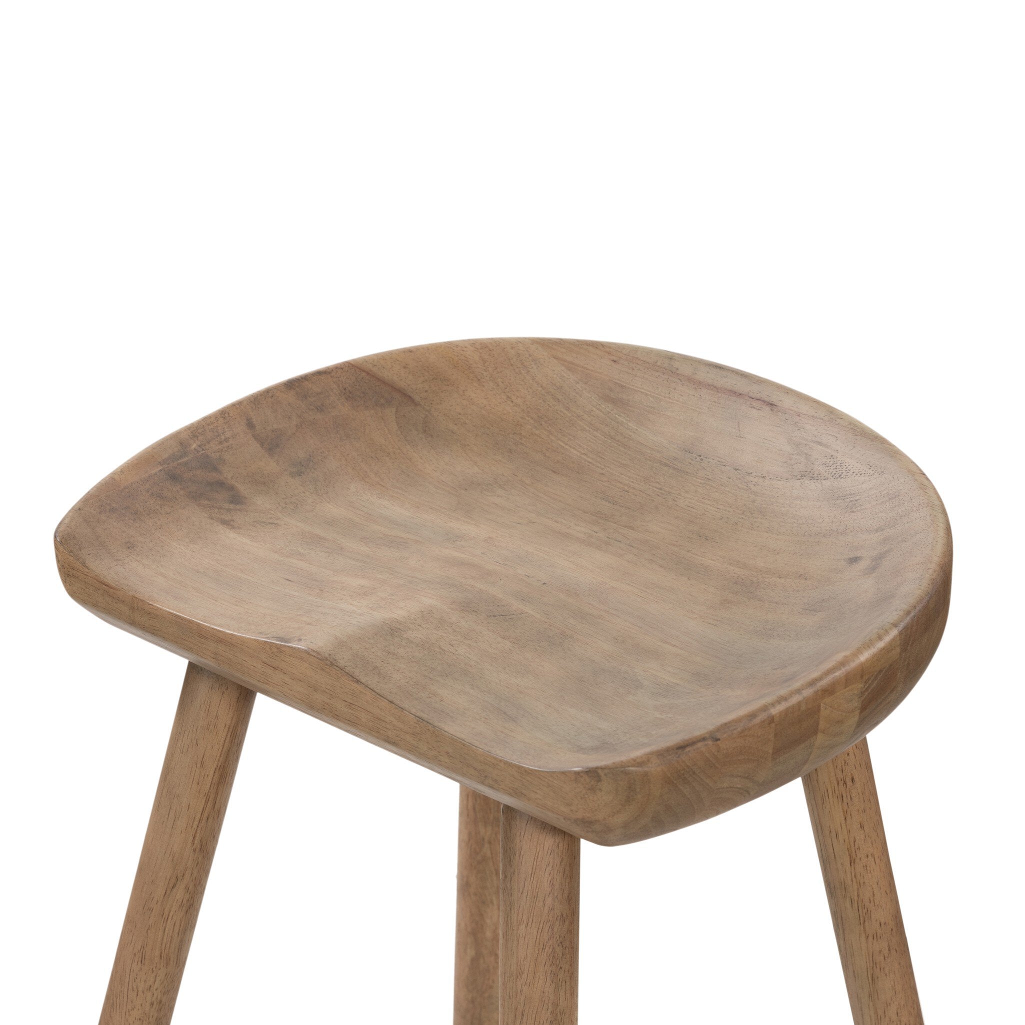 Four Hands Barrett Bar + Counter Stool — Natural Matte-Matte Black Iron-Counter
