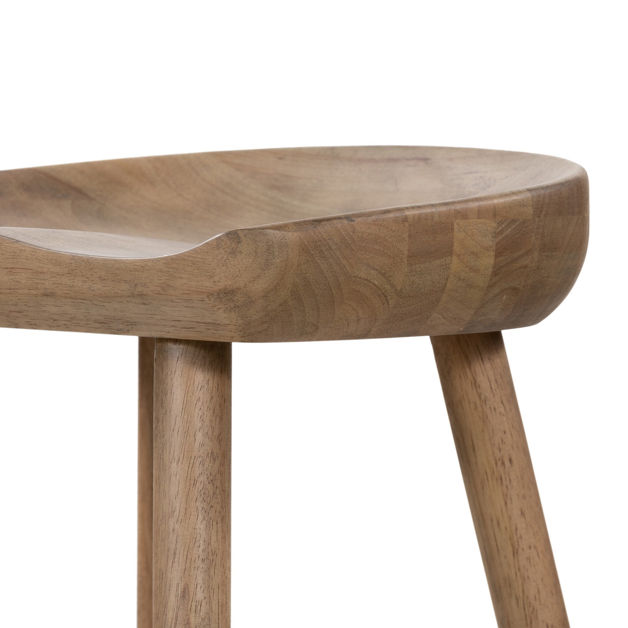 Four Hands Barrett Bar + Counter Stool — Natural Matte-Matte Black Iron-Counter