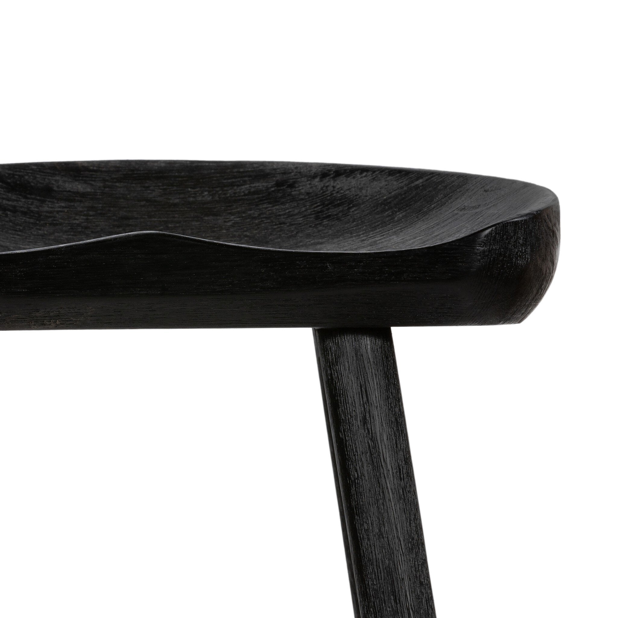 Four Hands Barrett Bar + Counter Stool — Matte Black Parawood-Matte Black Iron-Counter
