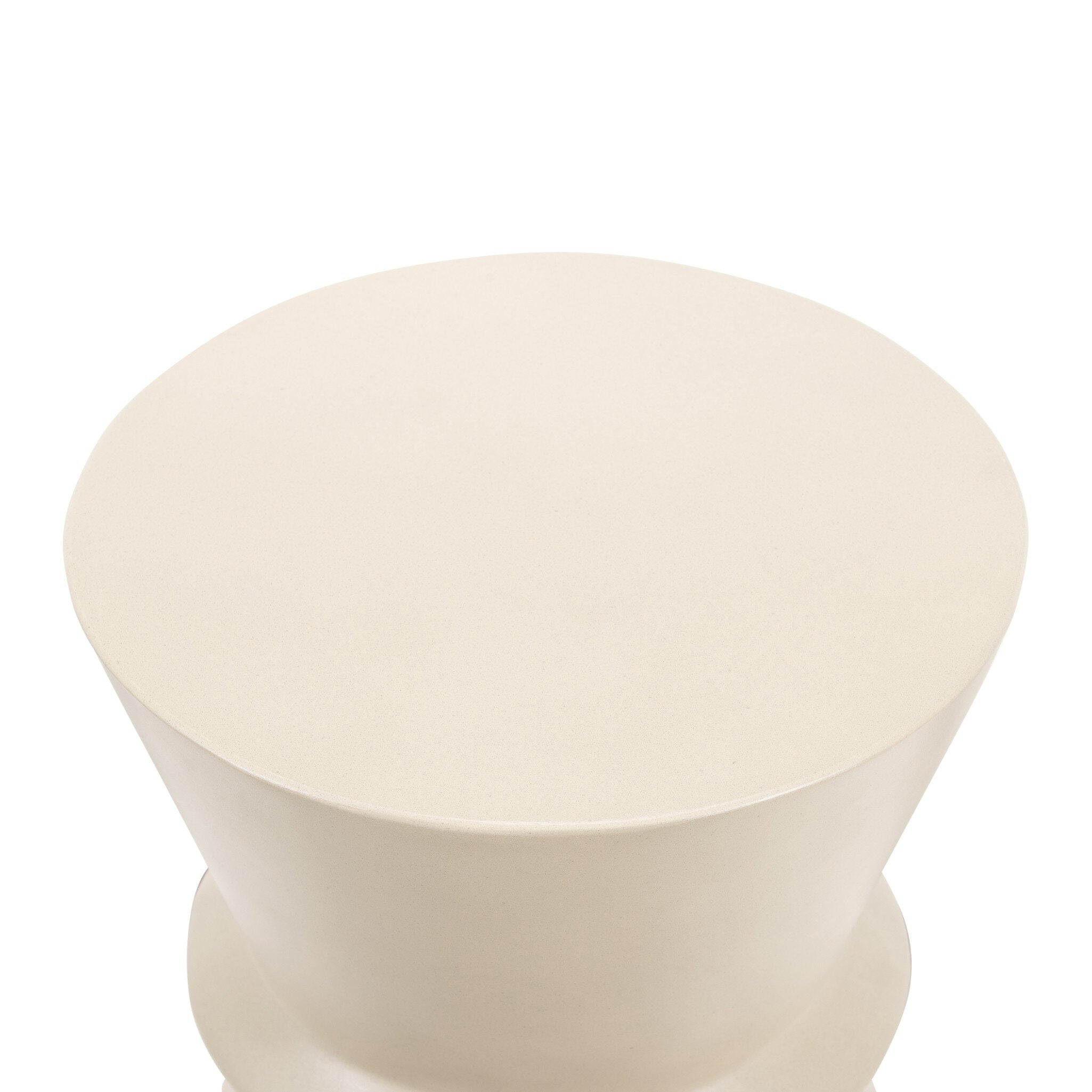 Four Hands Lina End Table — Parchment White