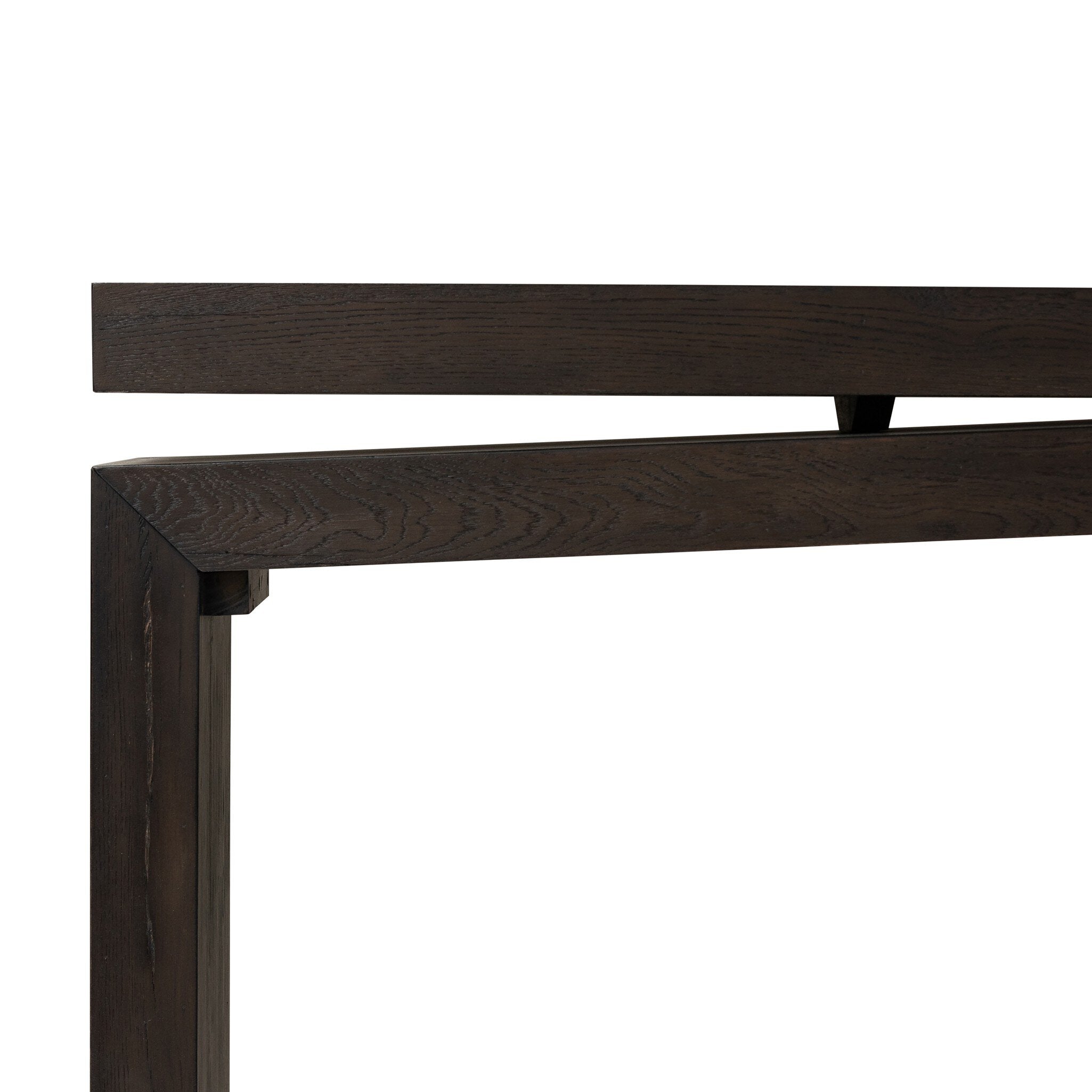 Four Hands Matthes Console Table - 79" — Smoked Black Veneer