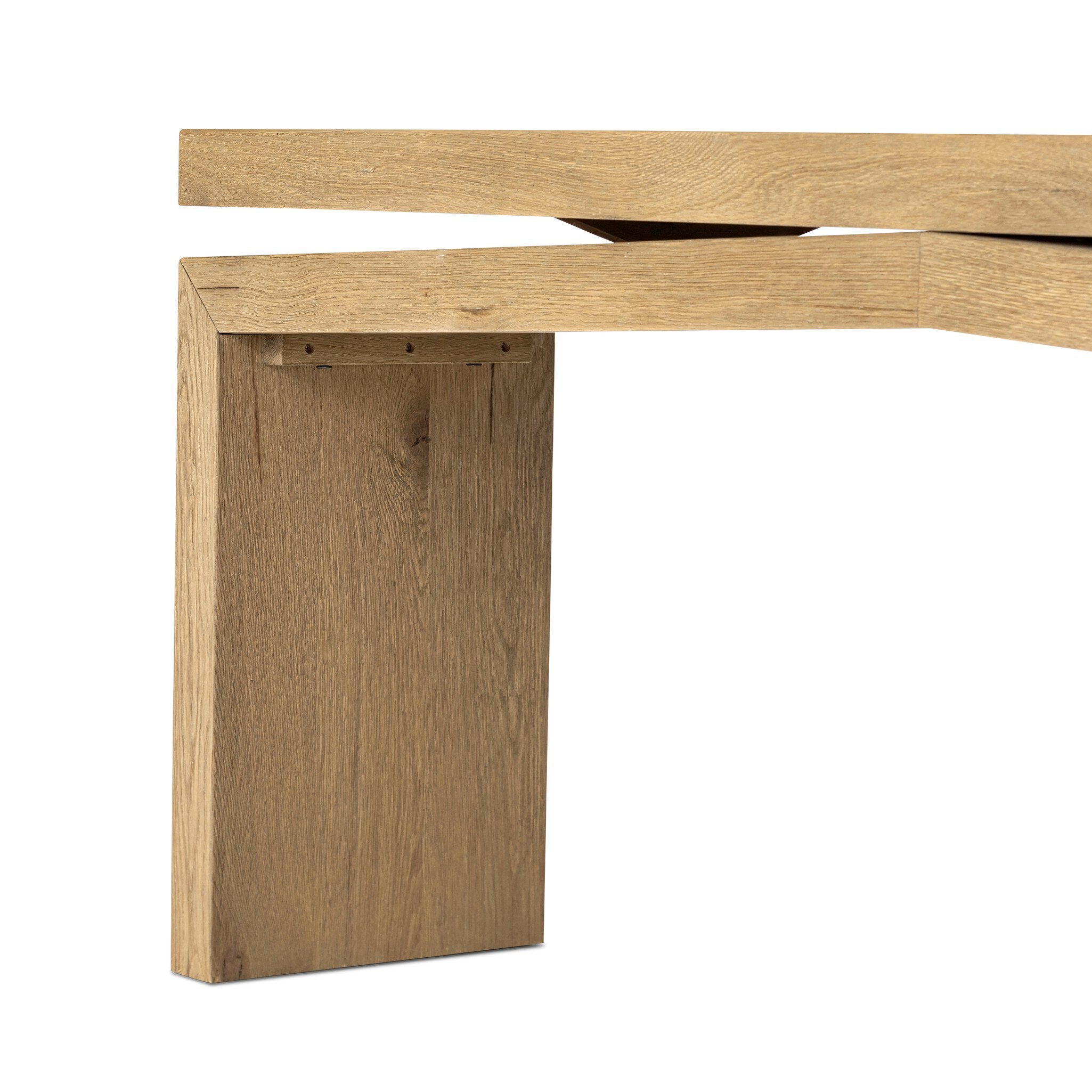 Four Hands Matthes Console Table - 79" — Worn Oak Veneer