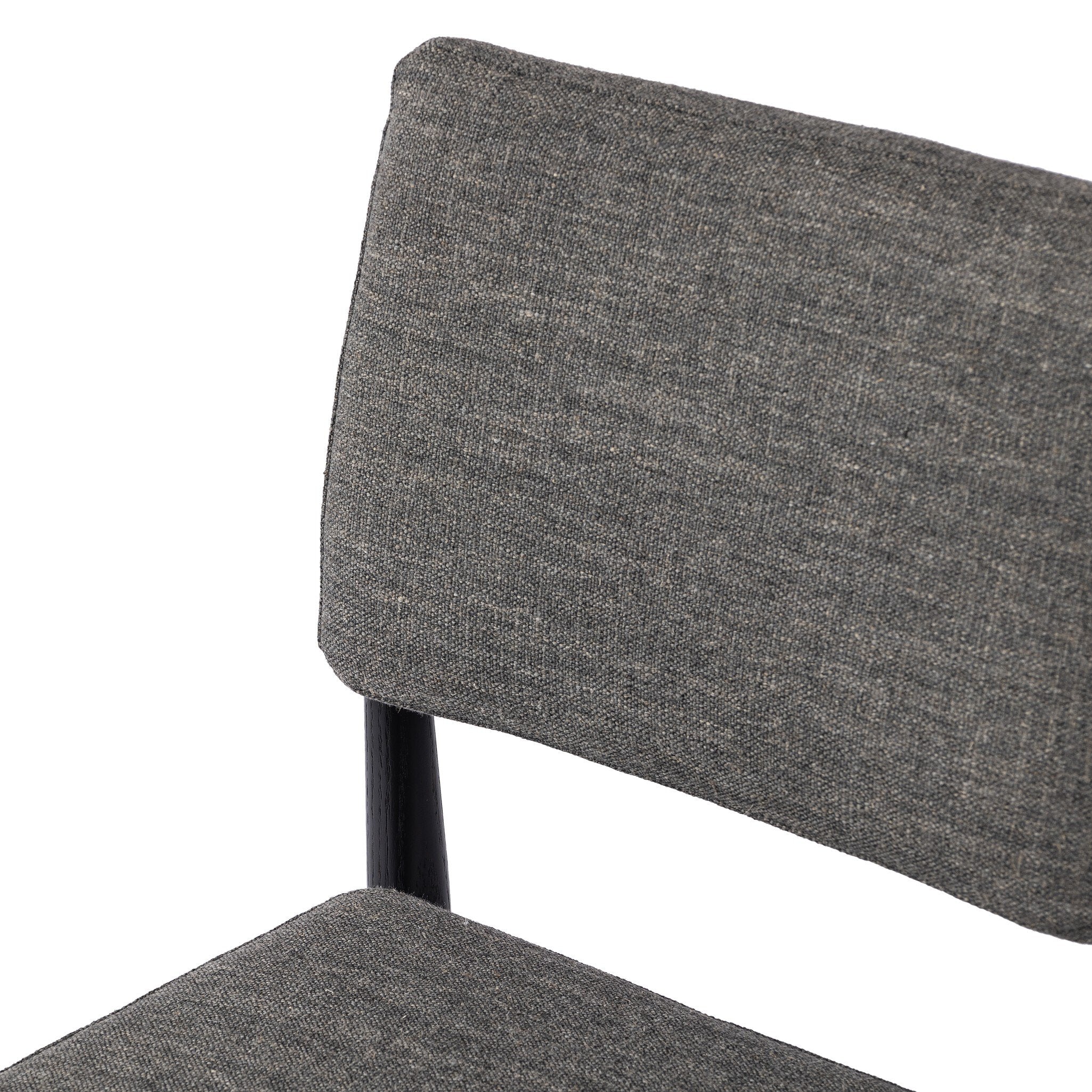 Four Hands Anton Dining Chair — Alcala Graphite-Brushed Ebony Oak-Raw Iron