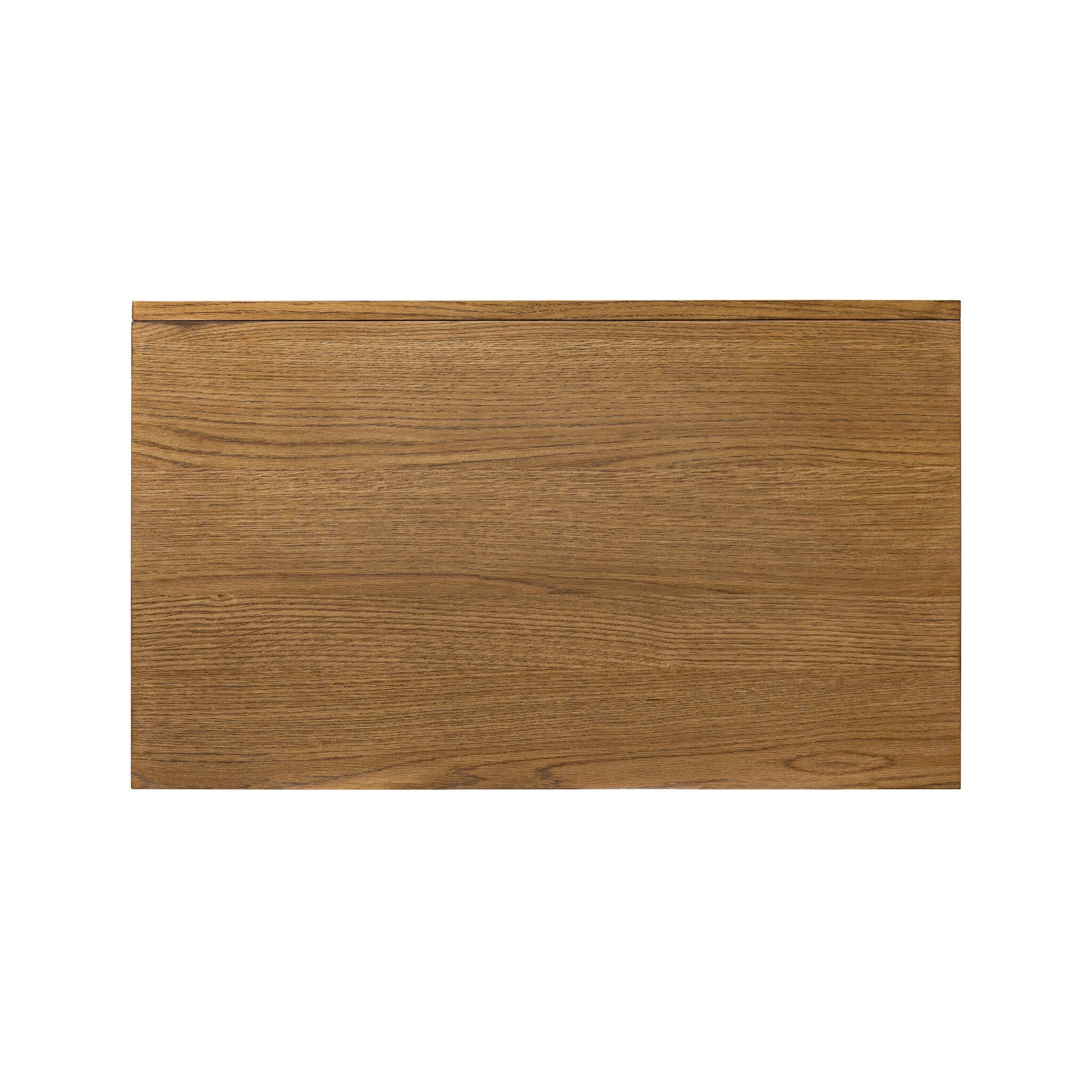 Four Hands Rosedale 3 Drawer Dresser — Amber Oak-Chaps Ebony-Burnished Bronze