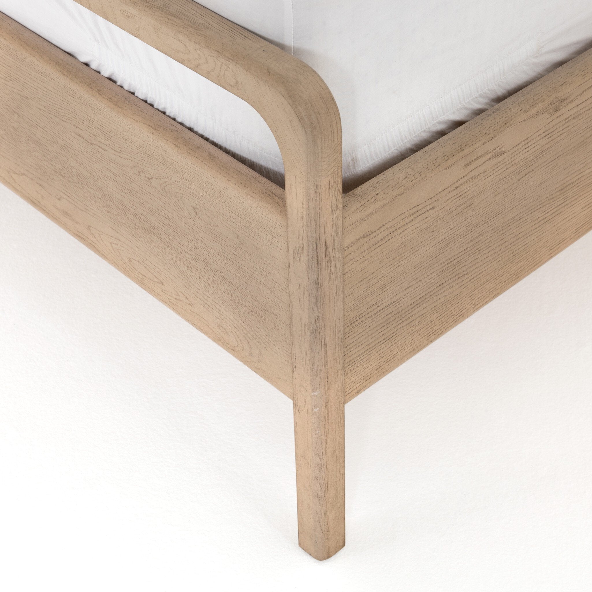 Four Hands Rosedale Bed — Yucca Oak Veneer-Chaps Sand-Yucca Oak-King