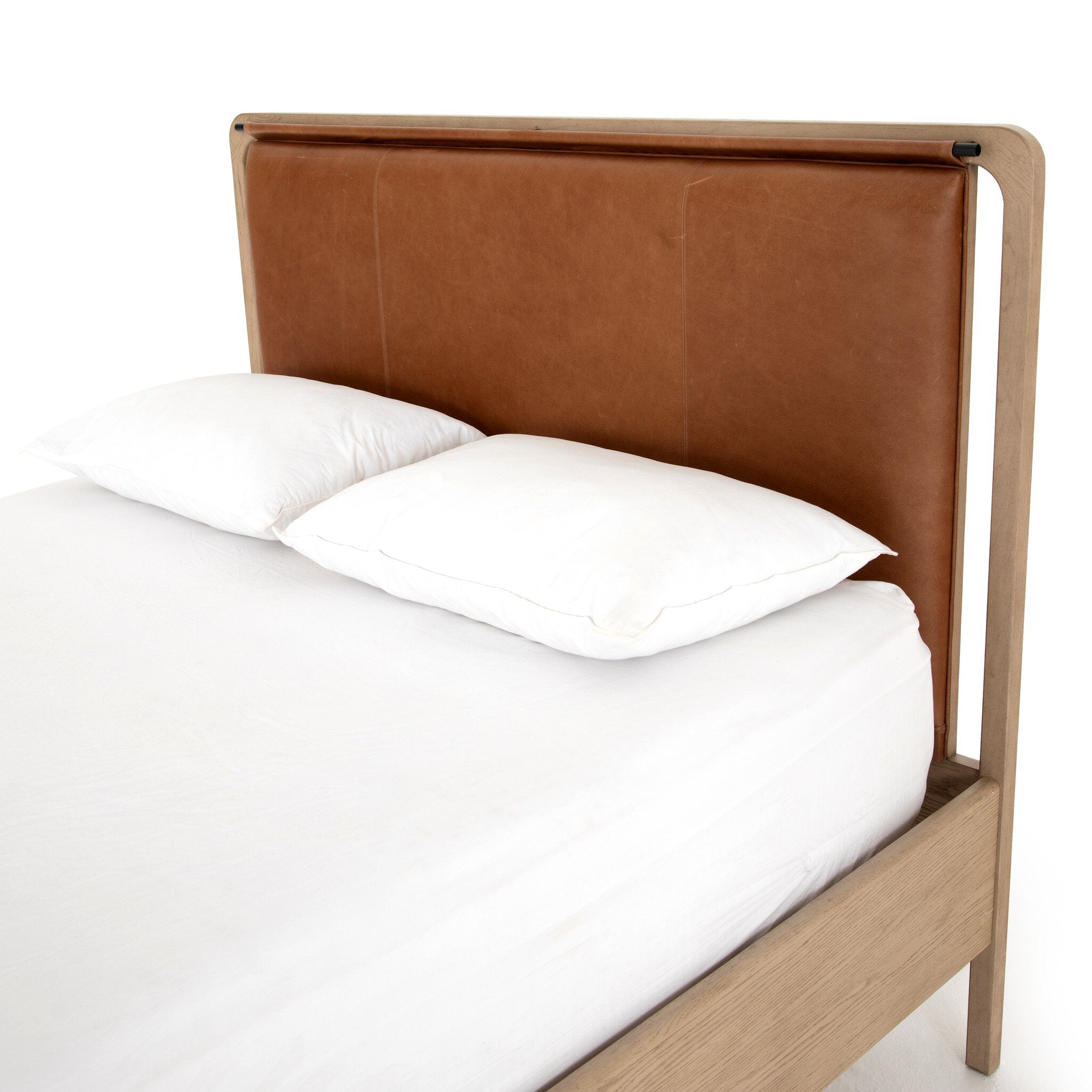 Four Hands Rosedale Bed — Yucca Oak Veneer-Chaps Sand-Yucca Oak-King