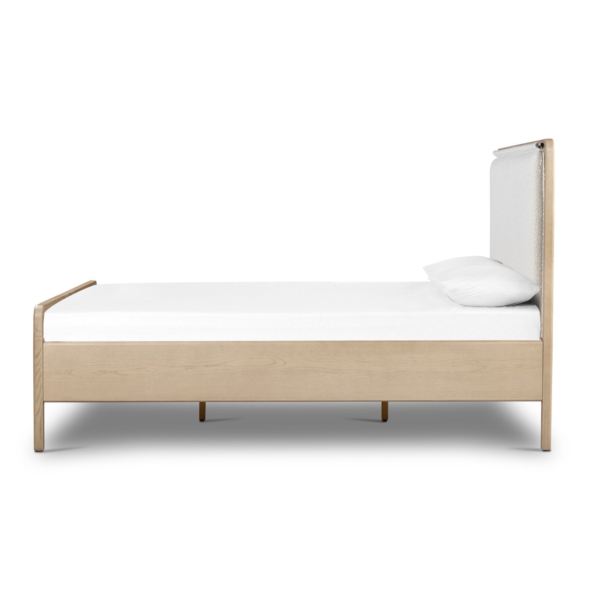 Four Hands Rosedale Bed — Yucca Oak Veneer-Knoll Natural-Yucca Oak-Queen