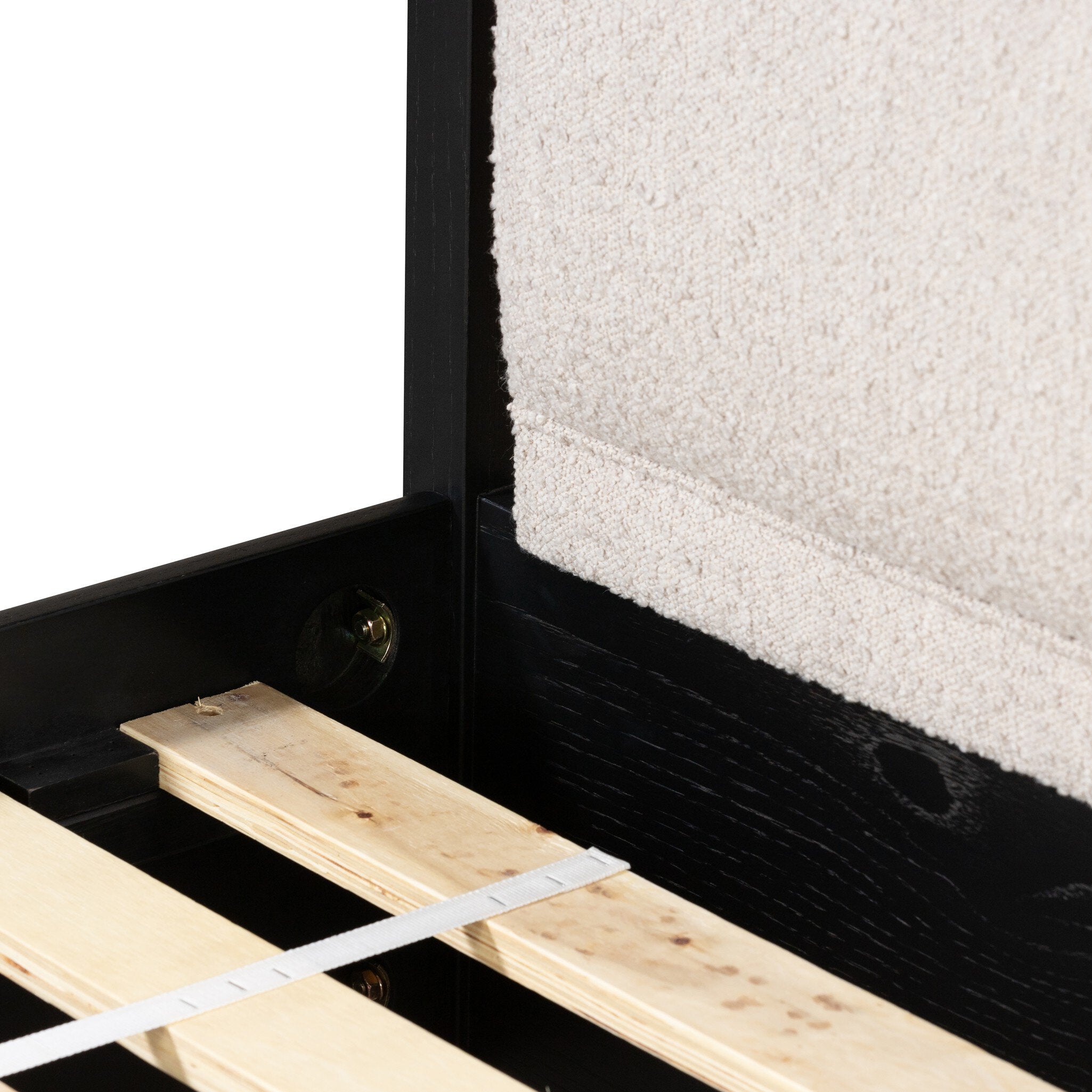 Four Hands Rosedale Bed — Ebony Oak-Knoll Sand-Yucca Oak-King