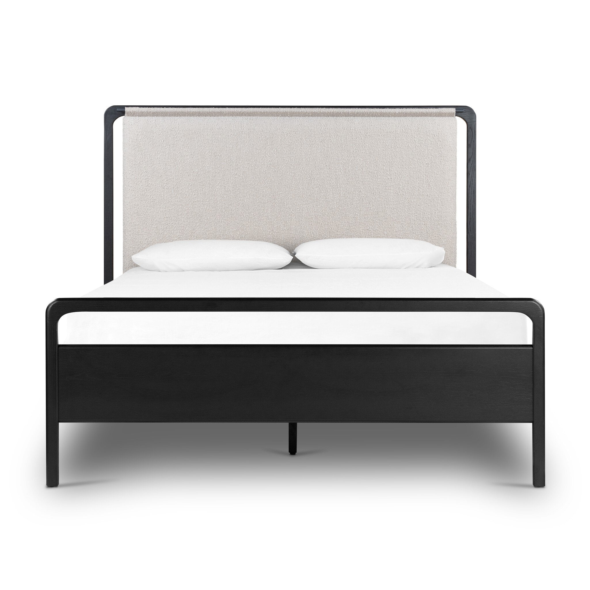 Four Hands Rosedale Bed — Ebony Oak-Knoll Sand-Yucca Oak-King