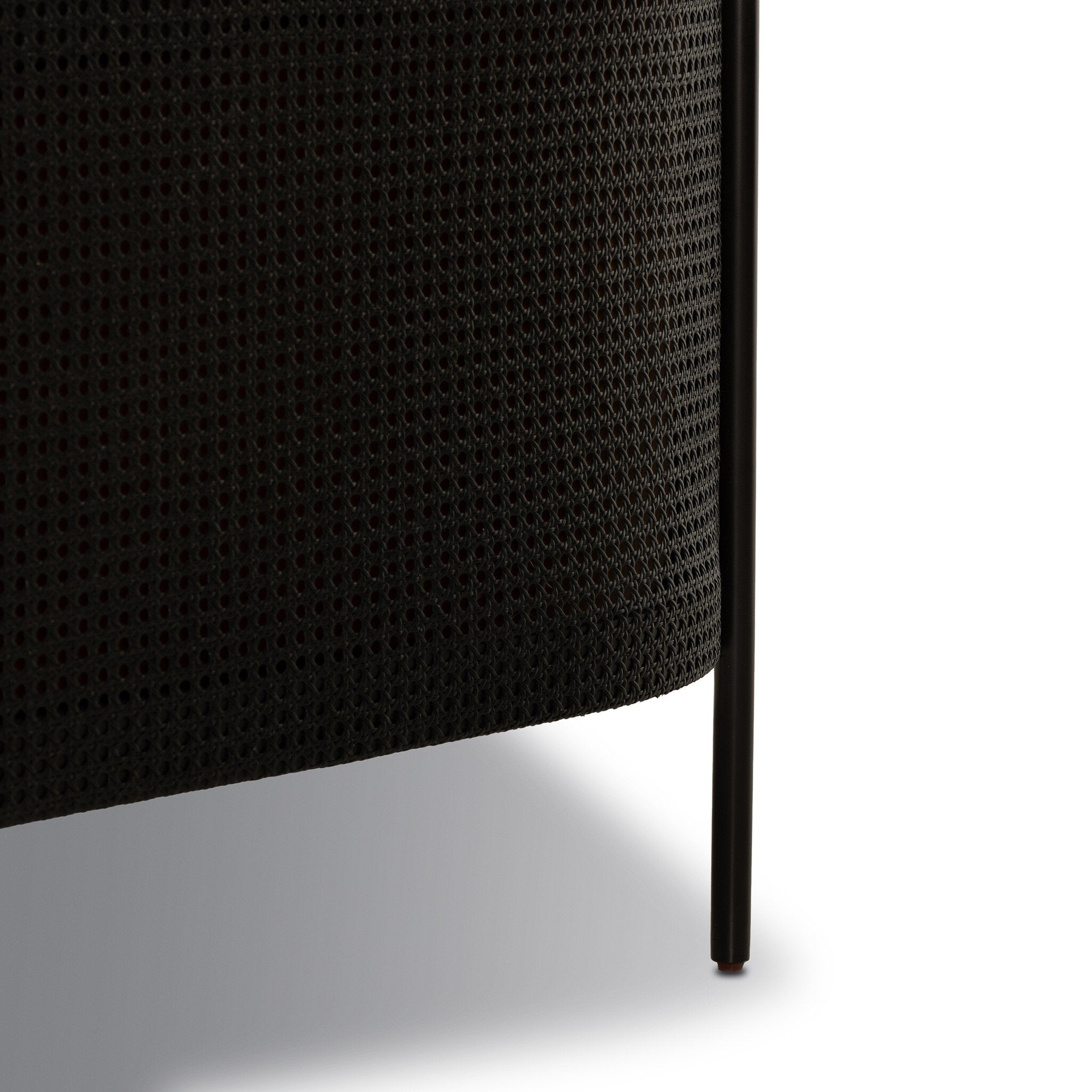 Four Hands Jayda Chair — Surrey Ochre-Ebony Cane-Gunmetal